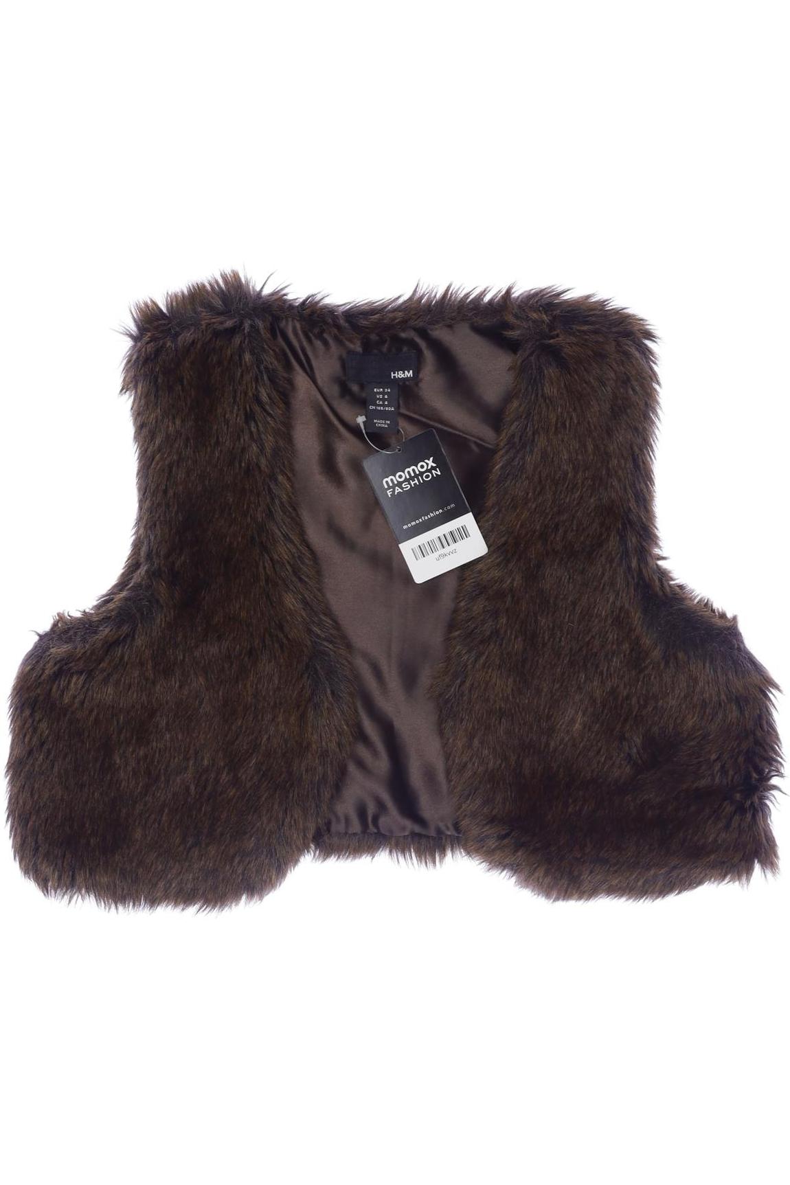

H&M Damen Weste, braun, Gr. 34