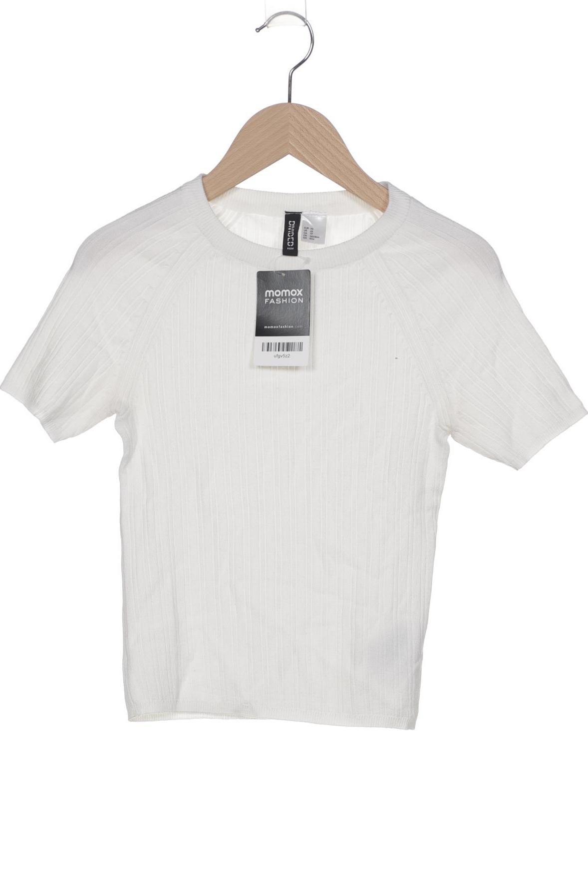

H&M Damen Pullover, weiß, Gr. 34