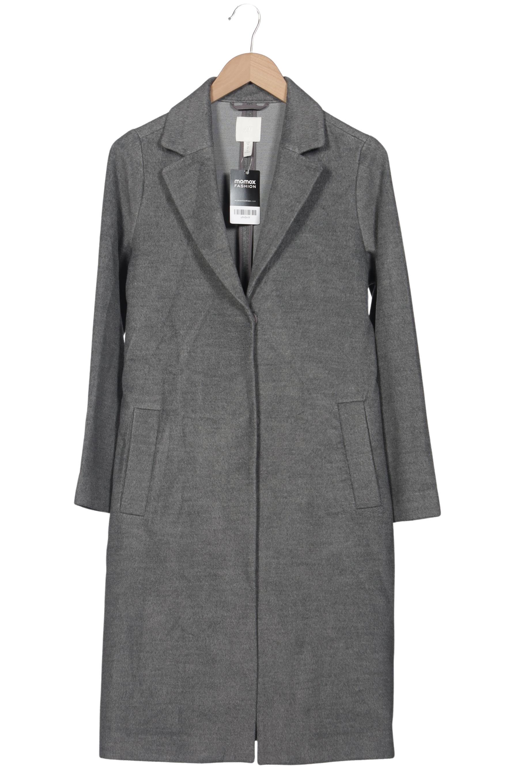 

H&M Damen Mantel, grau, Gr. 36