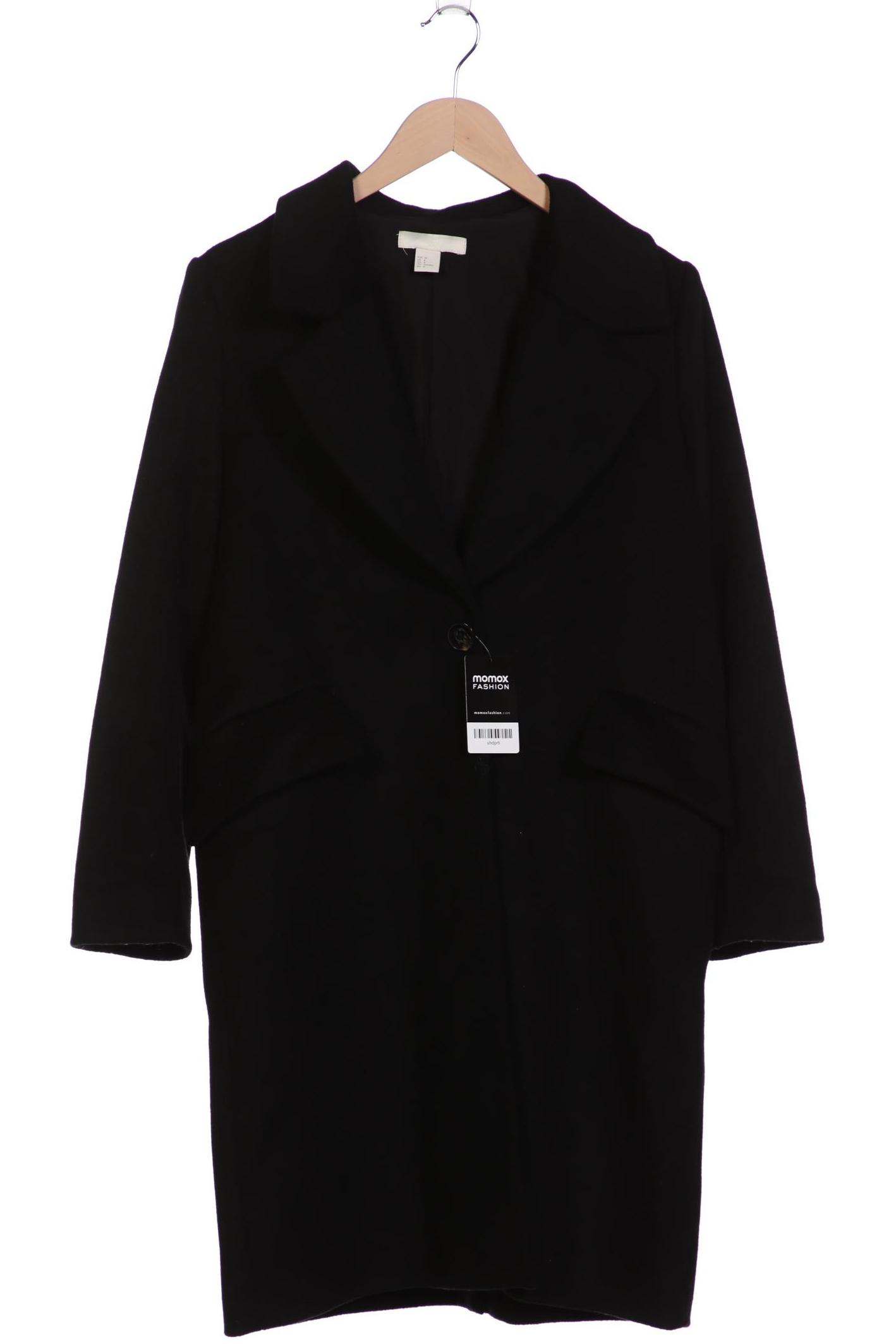 

H&M Damen Mantel, schwarz, Gr. 38