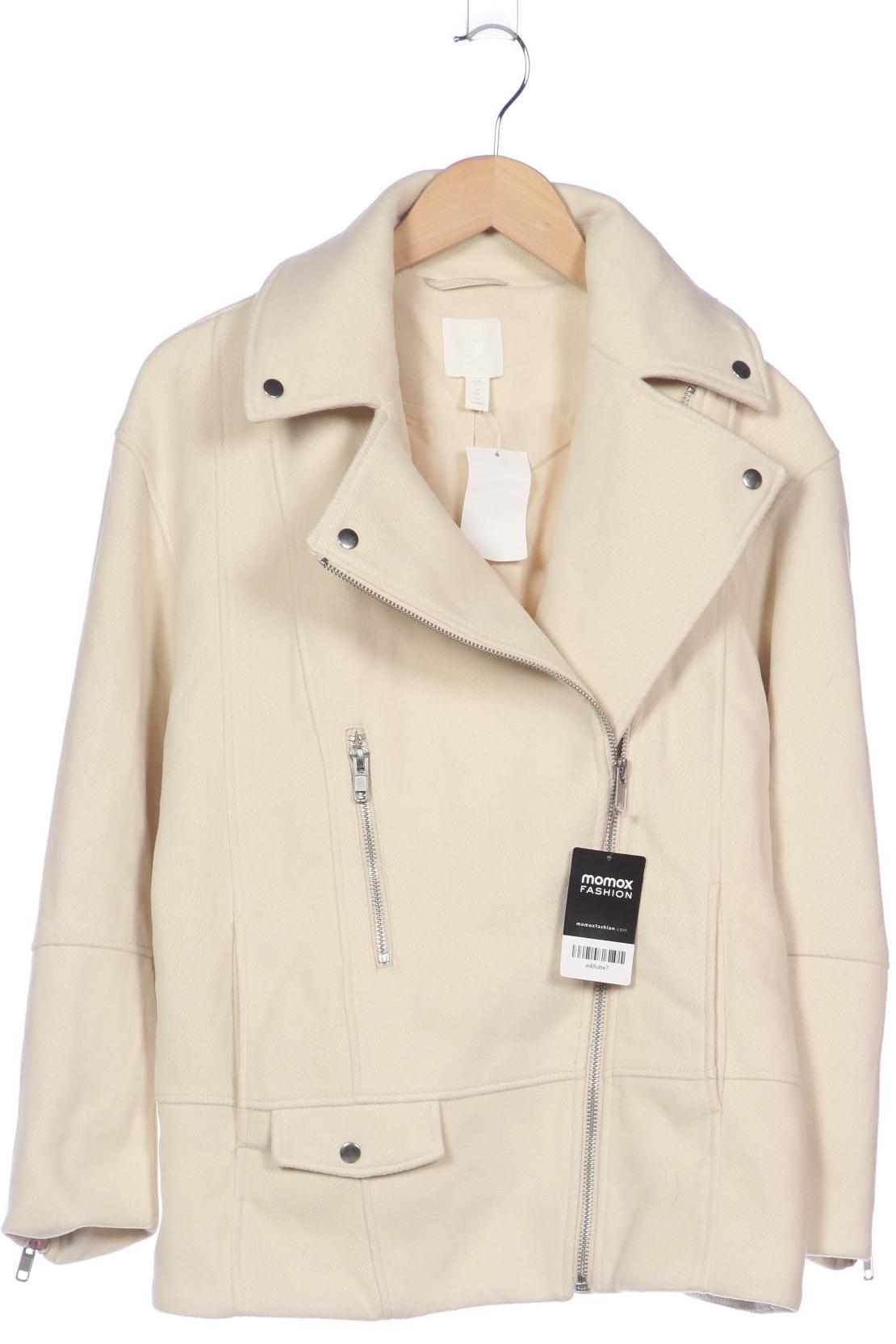 

H&M Damen Mantel, cremeweiß, Gr. 34