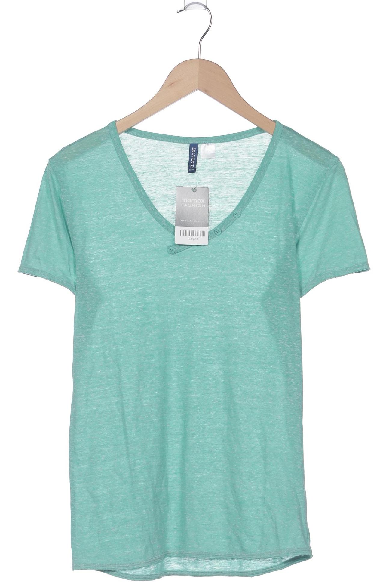 

H&M Damen T-Shirt, türkis, Gr. 36