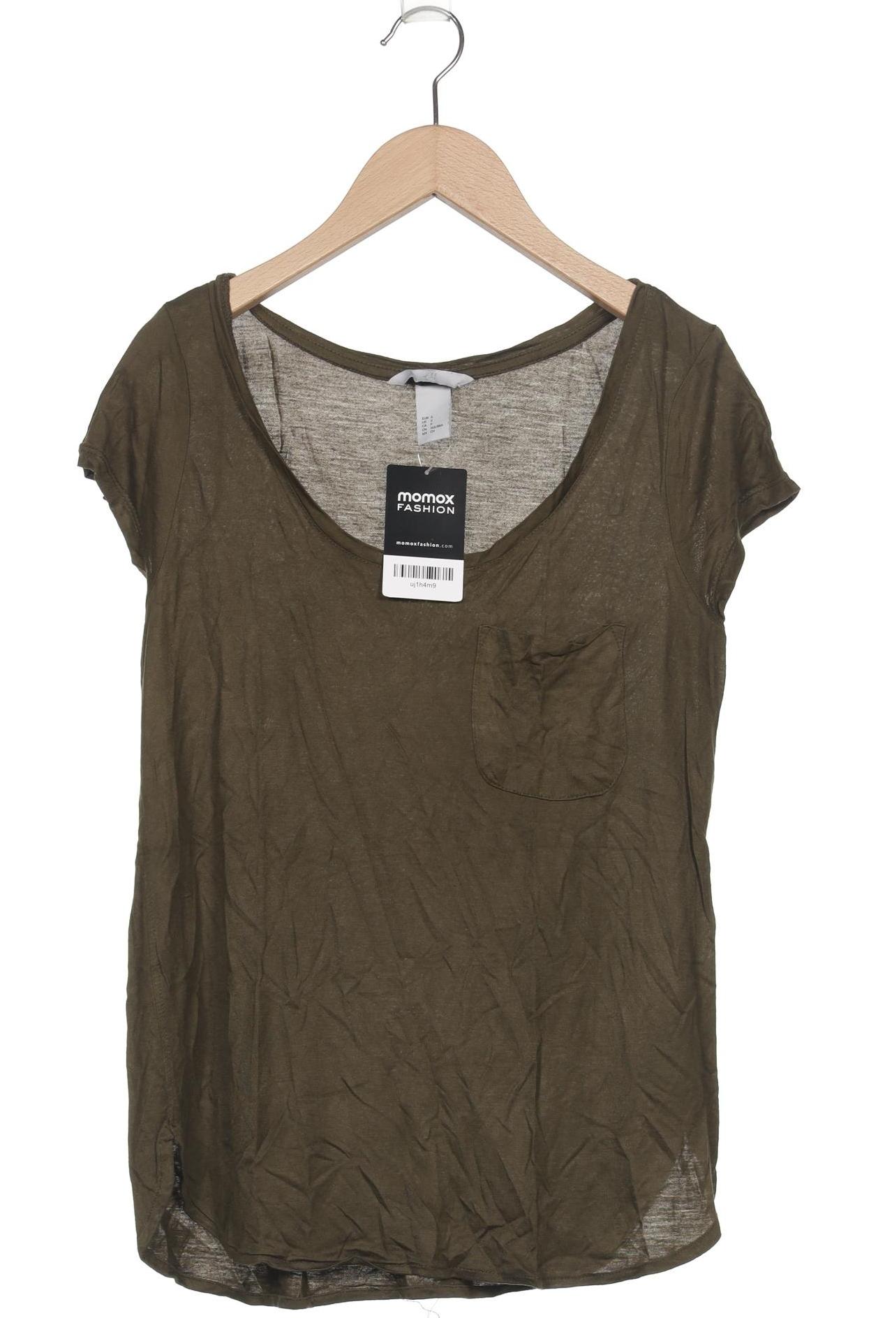 

H&M Damen T-Shirt, grün, Gr. 36