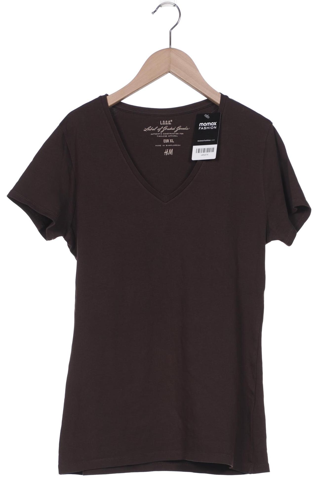 

H&M Damen T-Shirt, braun