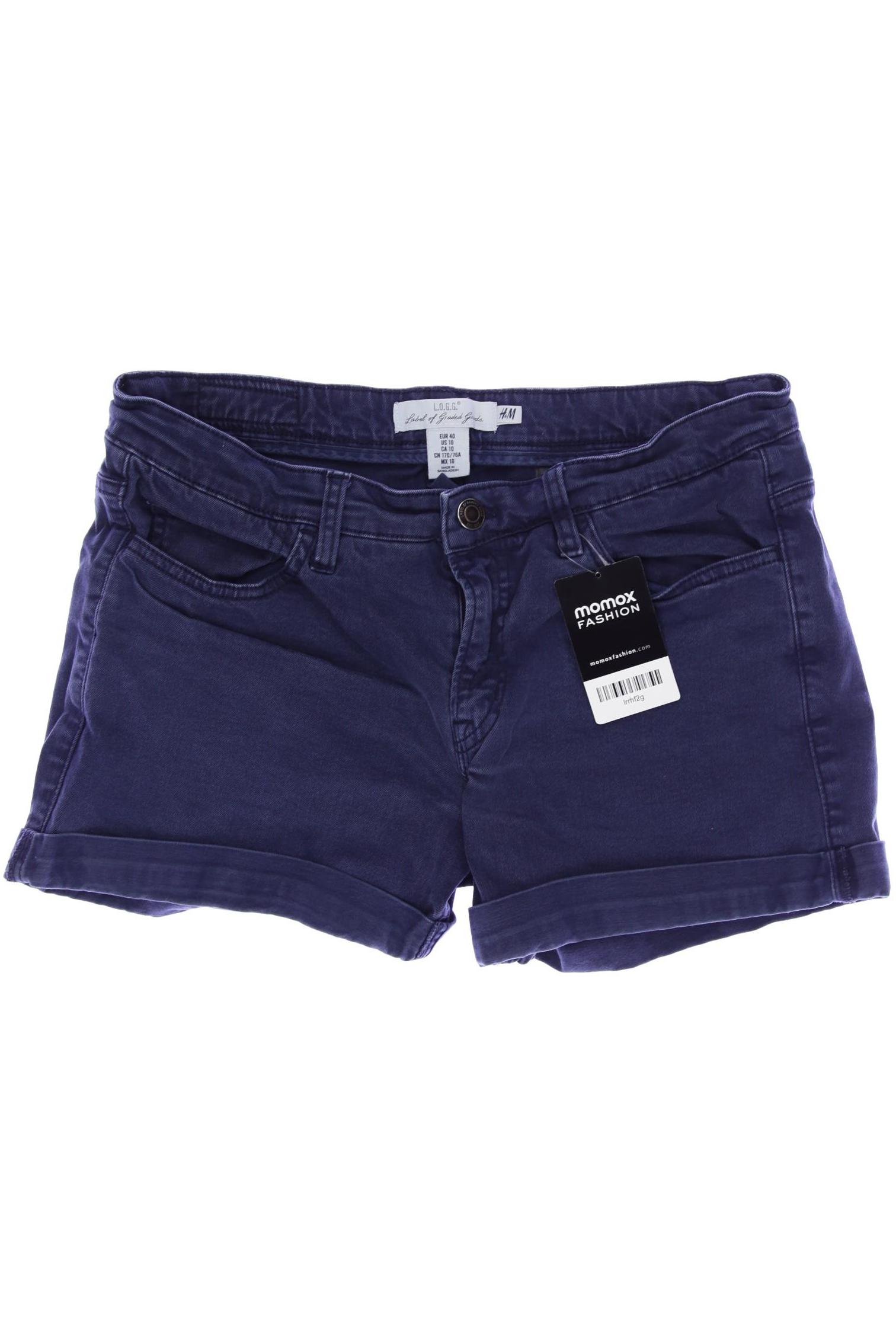 

H&M Damen Shorts, marineblau, Gr. 40