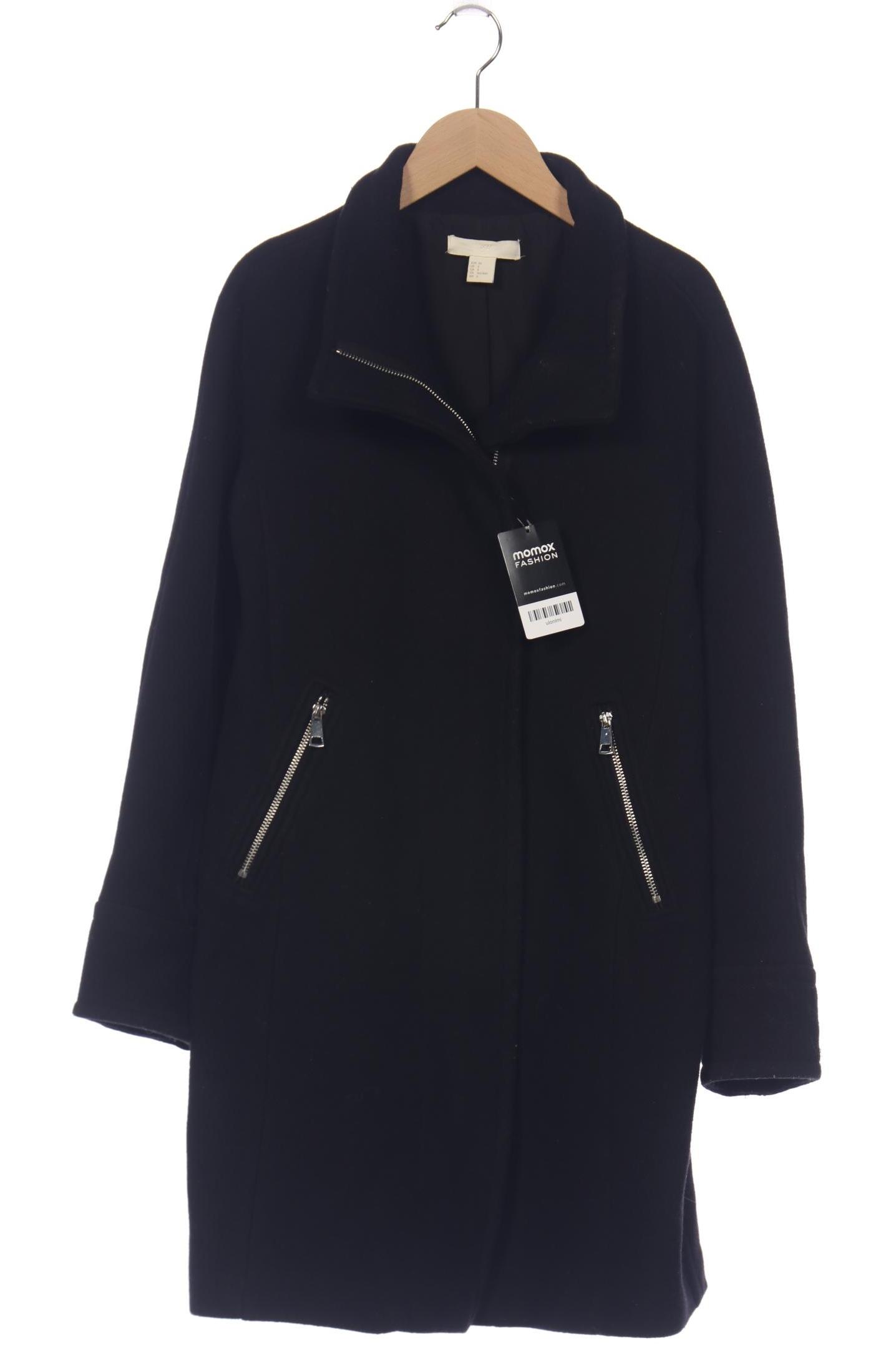 

H&M Damen Mantel, schwarz, Gr. 36
