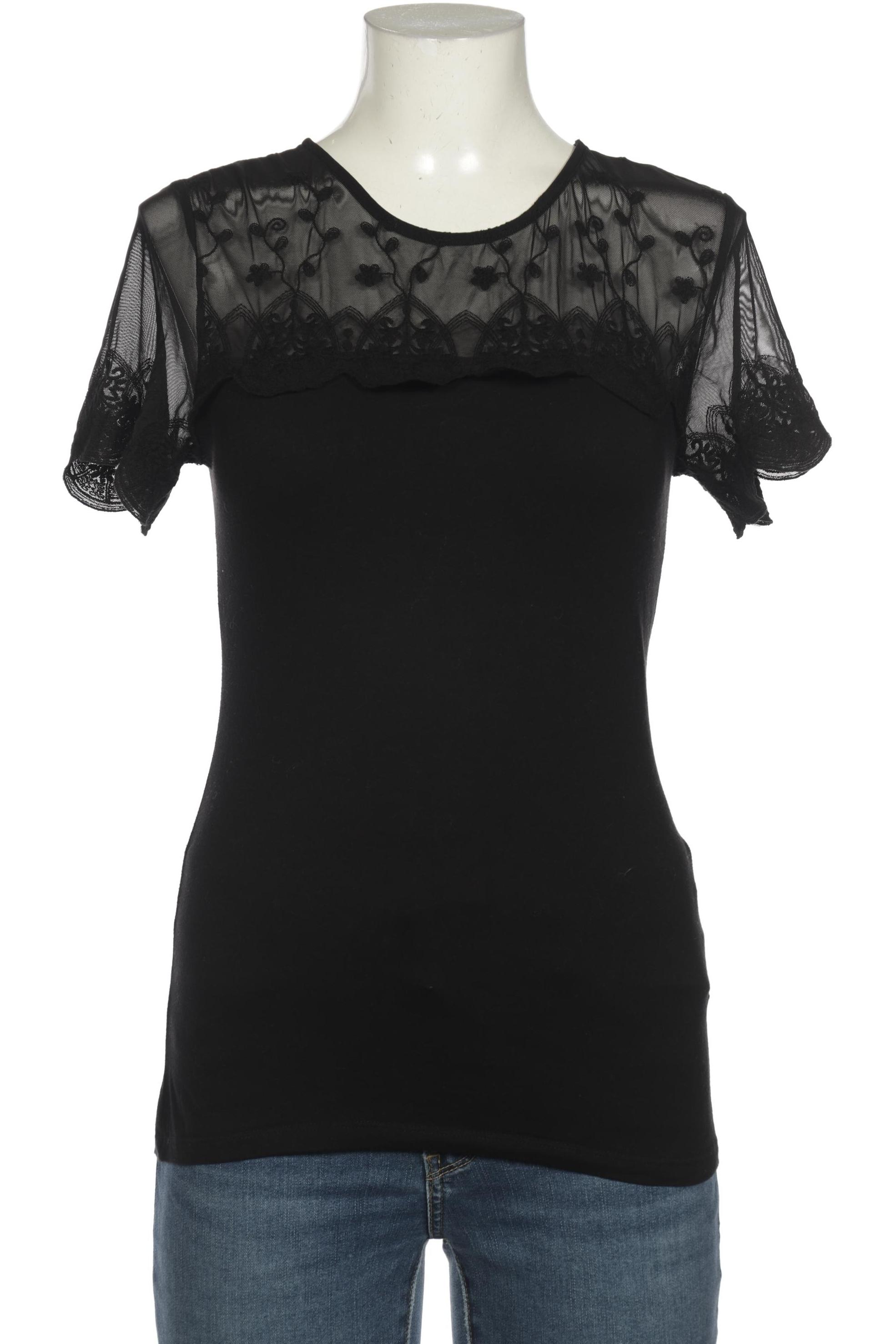 

H&M Damen T-Shirt, schwarz