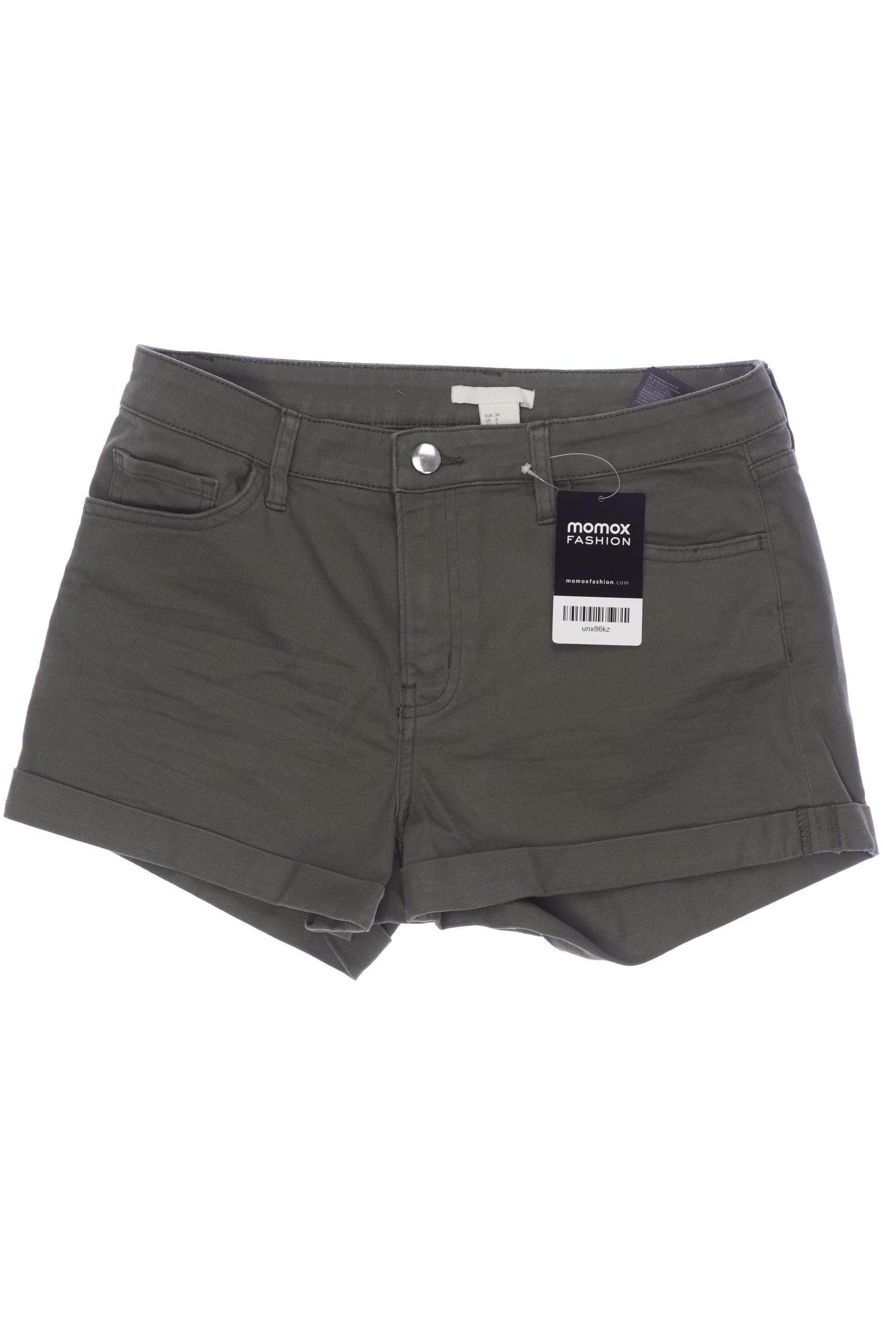 

H&M Damen Shorts, grün, Gr. 38