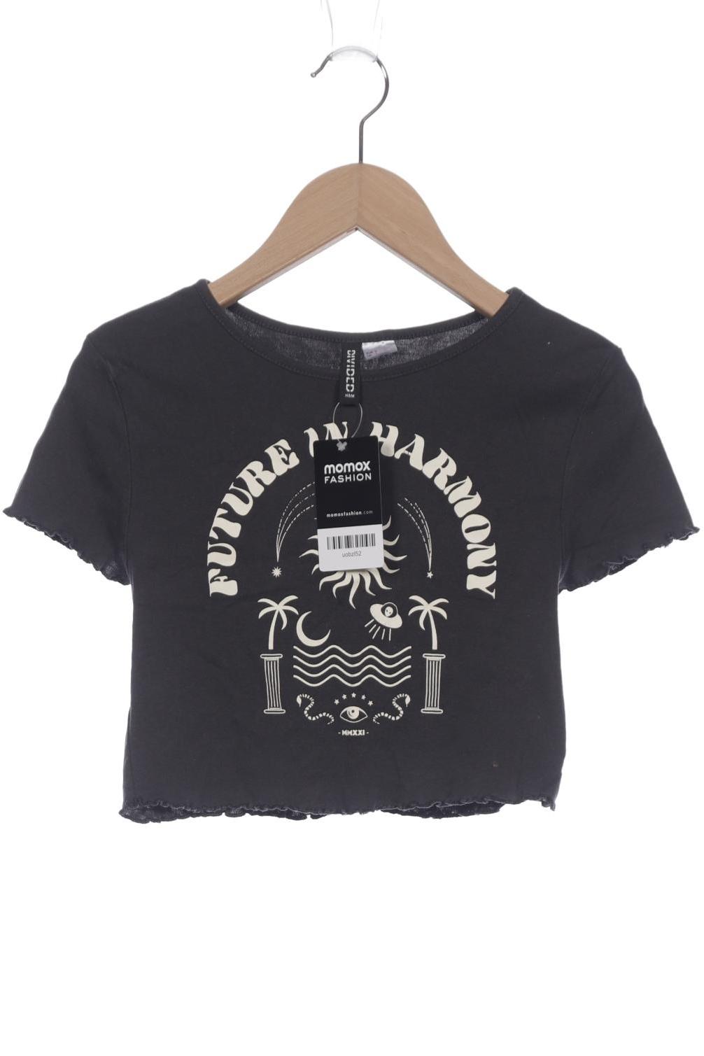 

H&M Damen T-Shirt, grau, Gr. 36