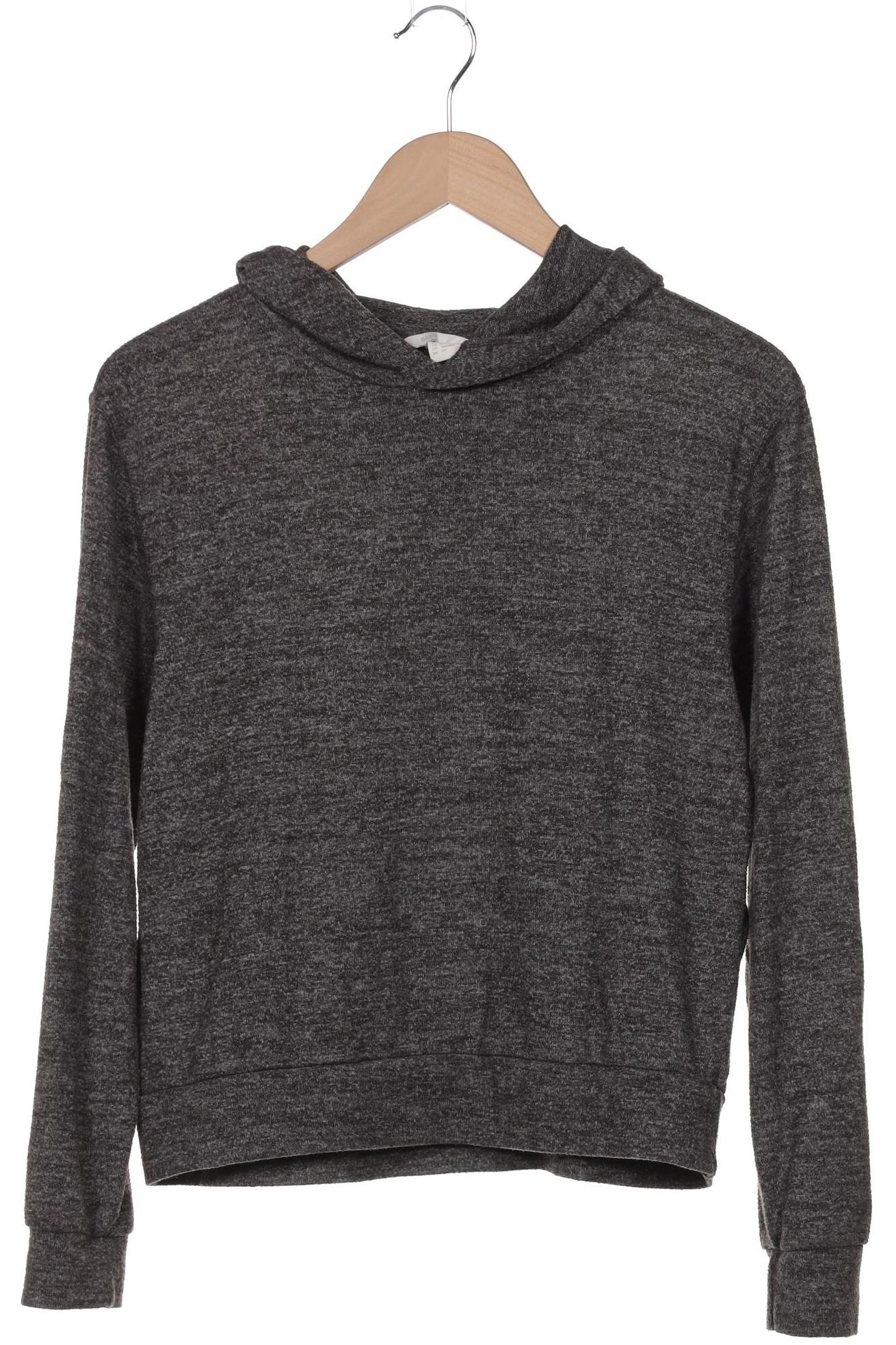 

H&M Damen Kapuzenpullover, grau, Gr. 36