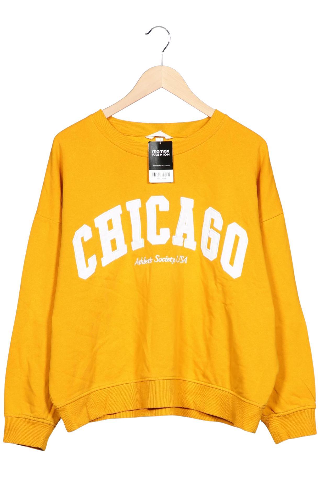 

H&M Damen Sweatshirt, gelb, Gr. 42