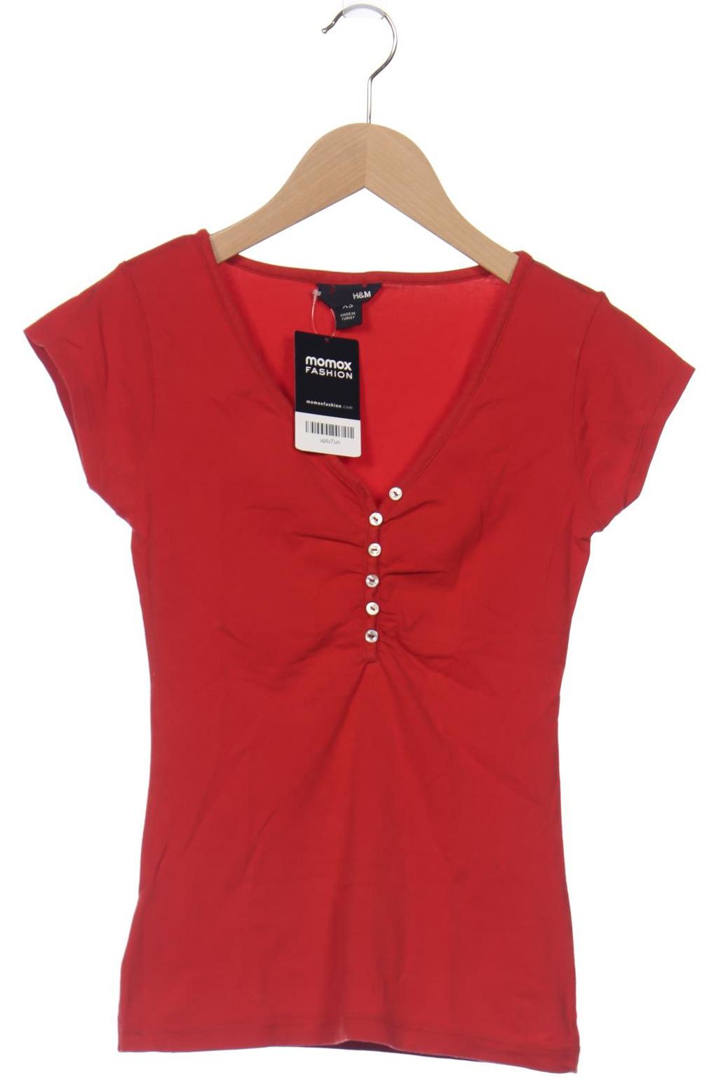 

H&M Damen T-Shirt, rot