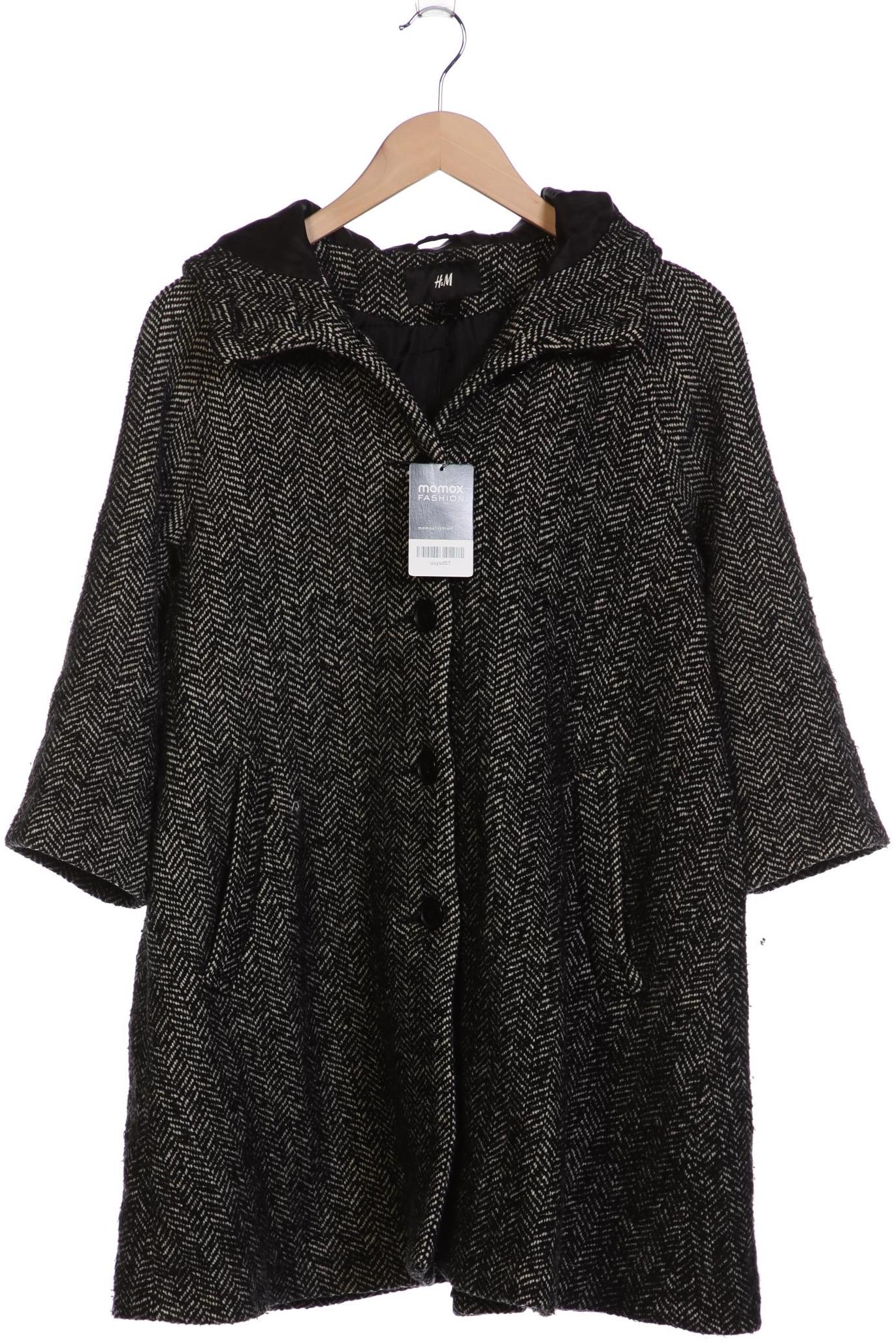 

H&M Damen Mantel, schwarz, Gr. 34