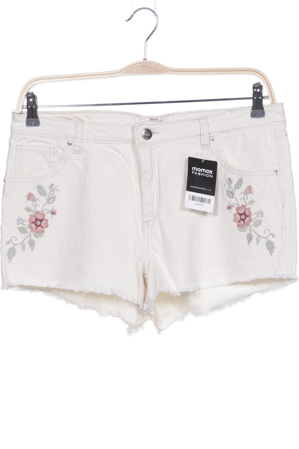 

H&M Damen Shorts, cremeweiß, Gr. 44