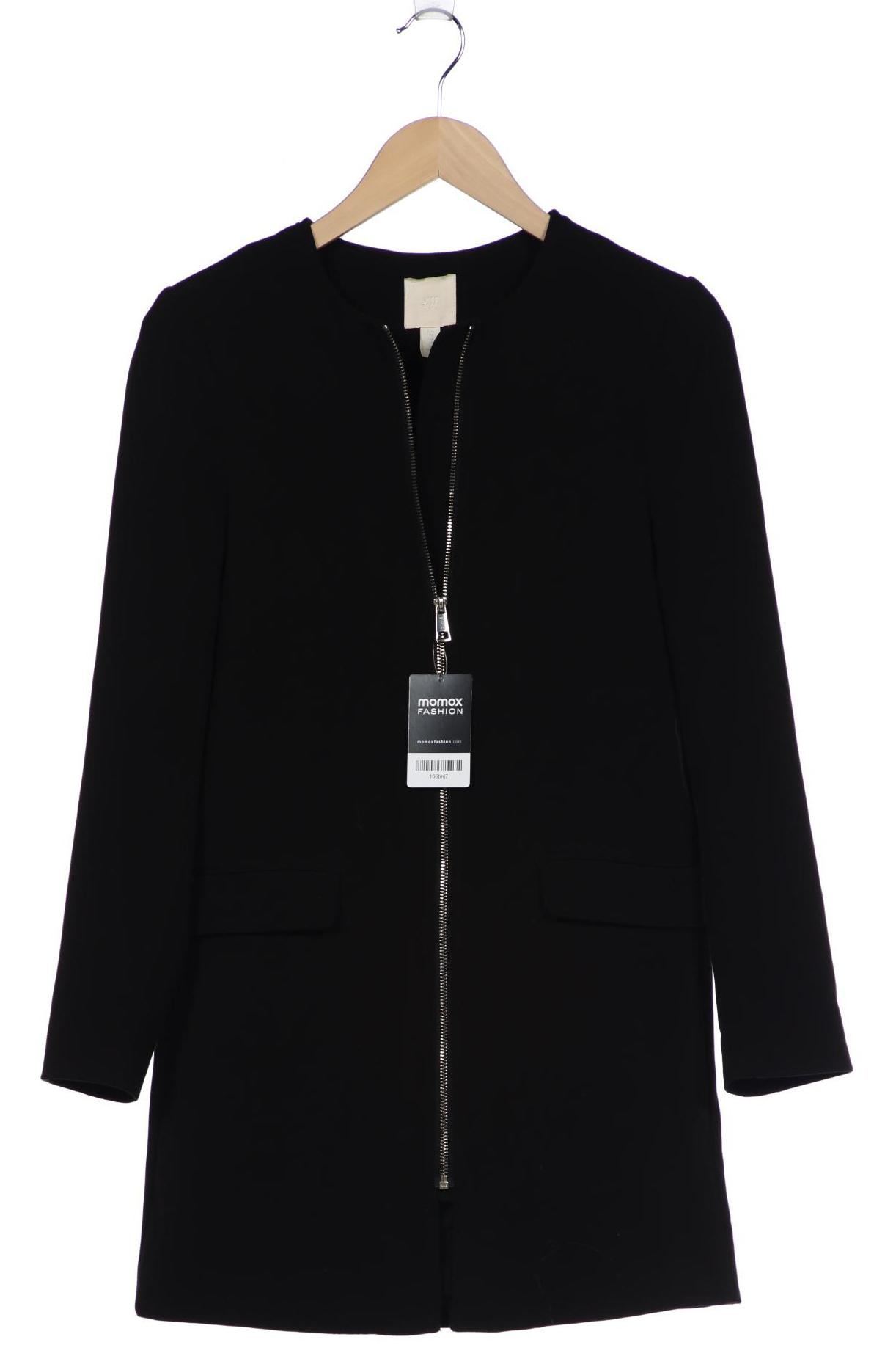 

H&M Damen Mantel, schwarz, Gr. 34