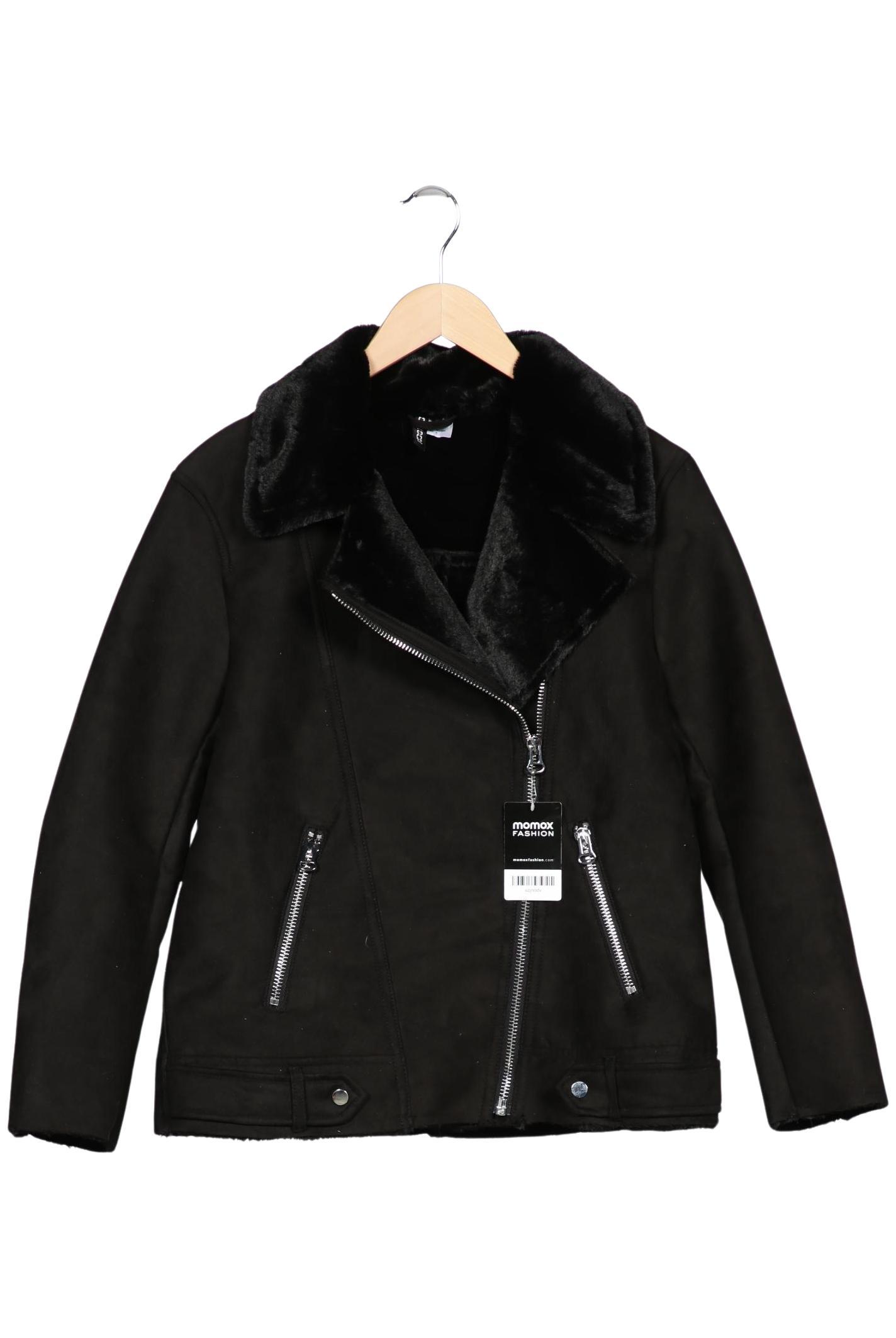

H&M Damen Jacke, schwarz, Gr. 38