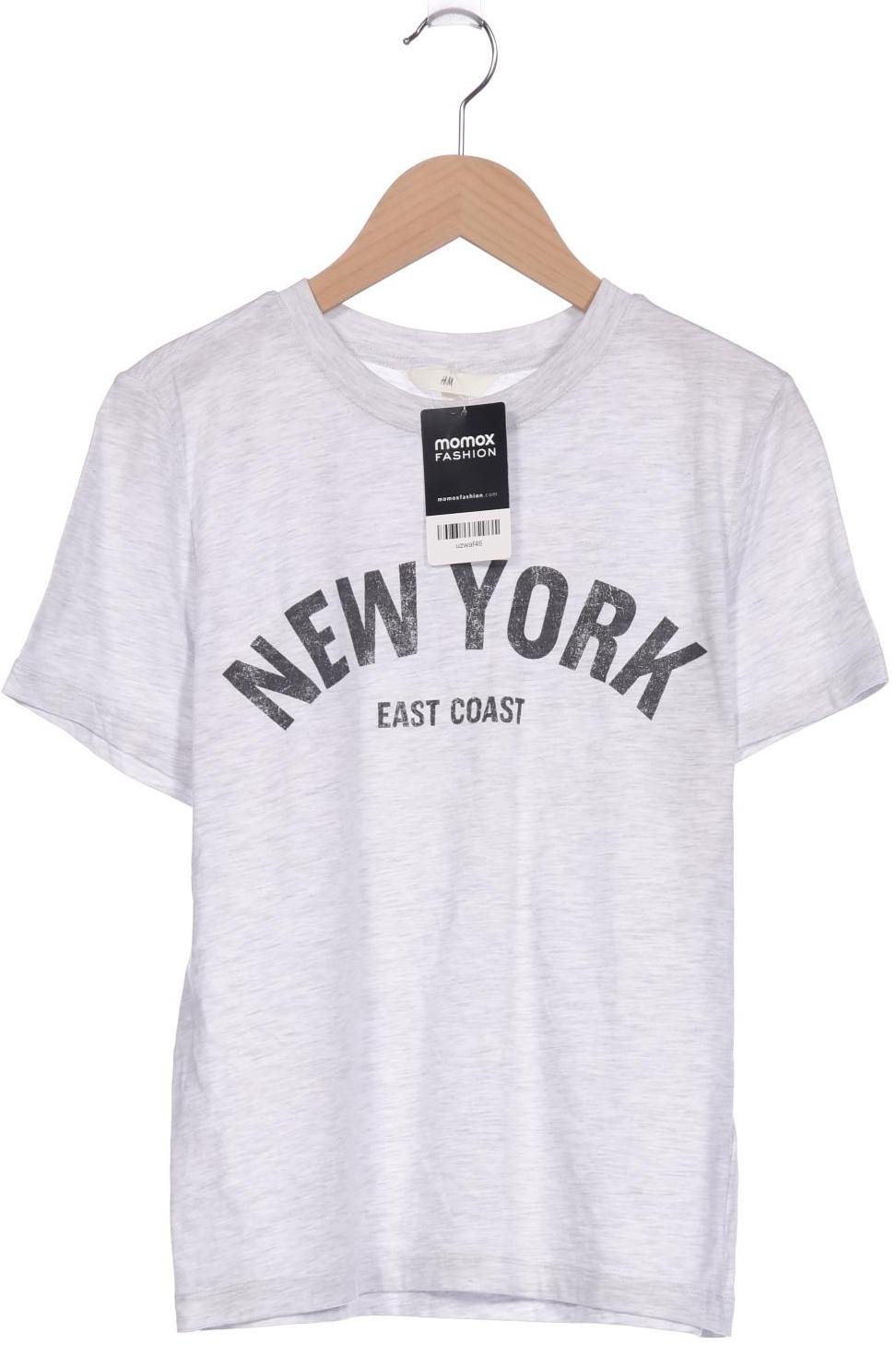 

H&M Damen T-Shirt, grau, Gr. 34