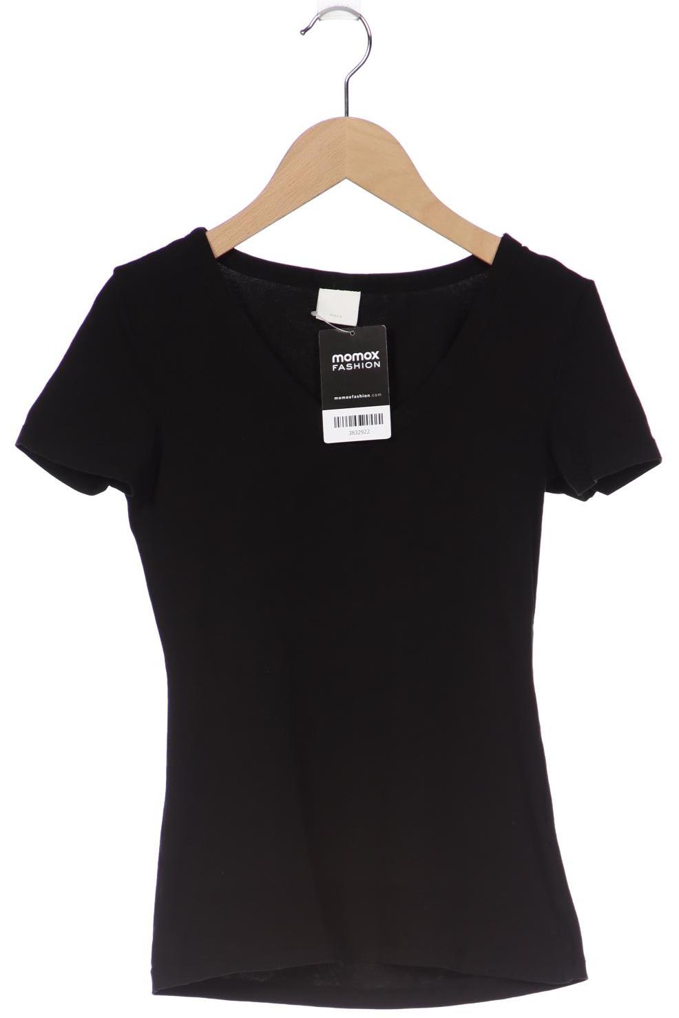 

H&M Damen T-Shirt, schwarz