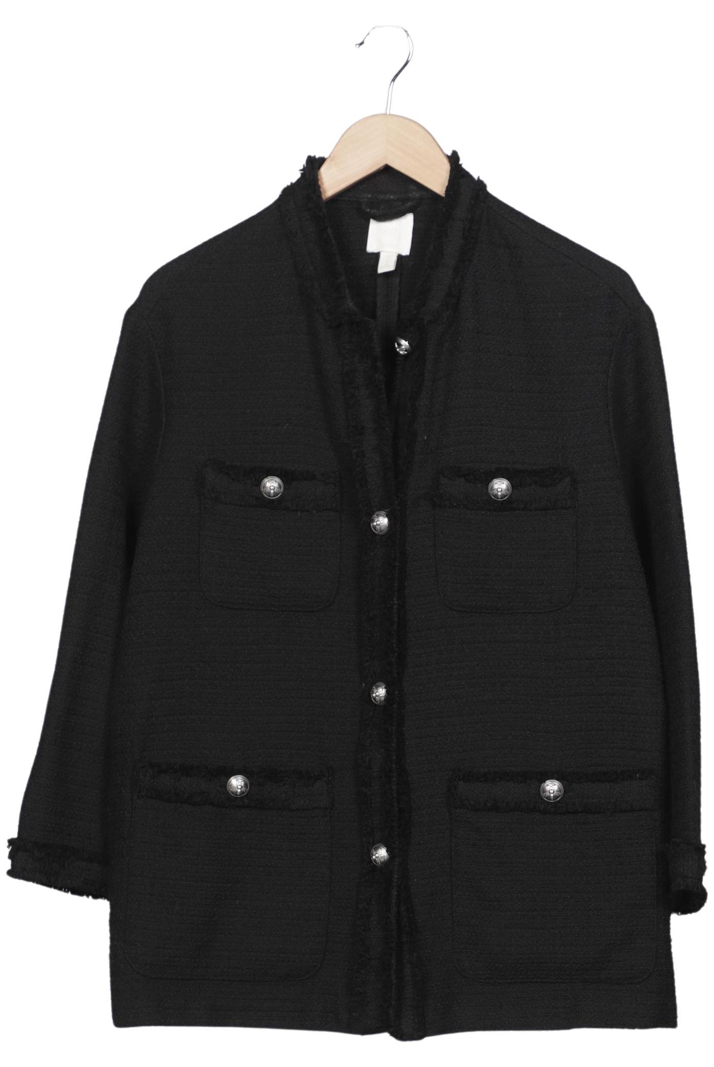 

H&M Damen Mantel, schwarz, Gr. 38