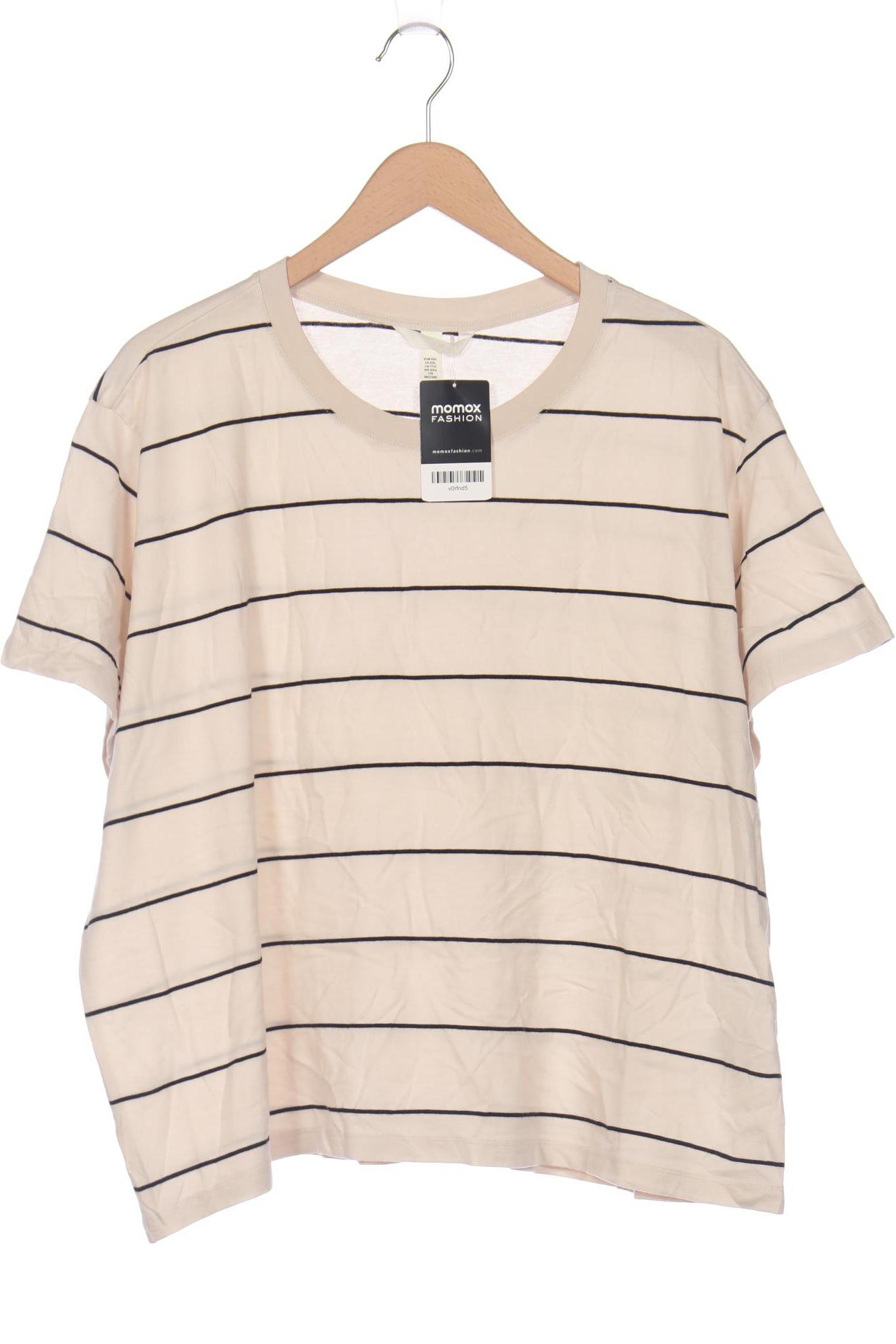 

H&M Damen T-Shirt, beige, Gr. 46