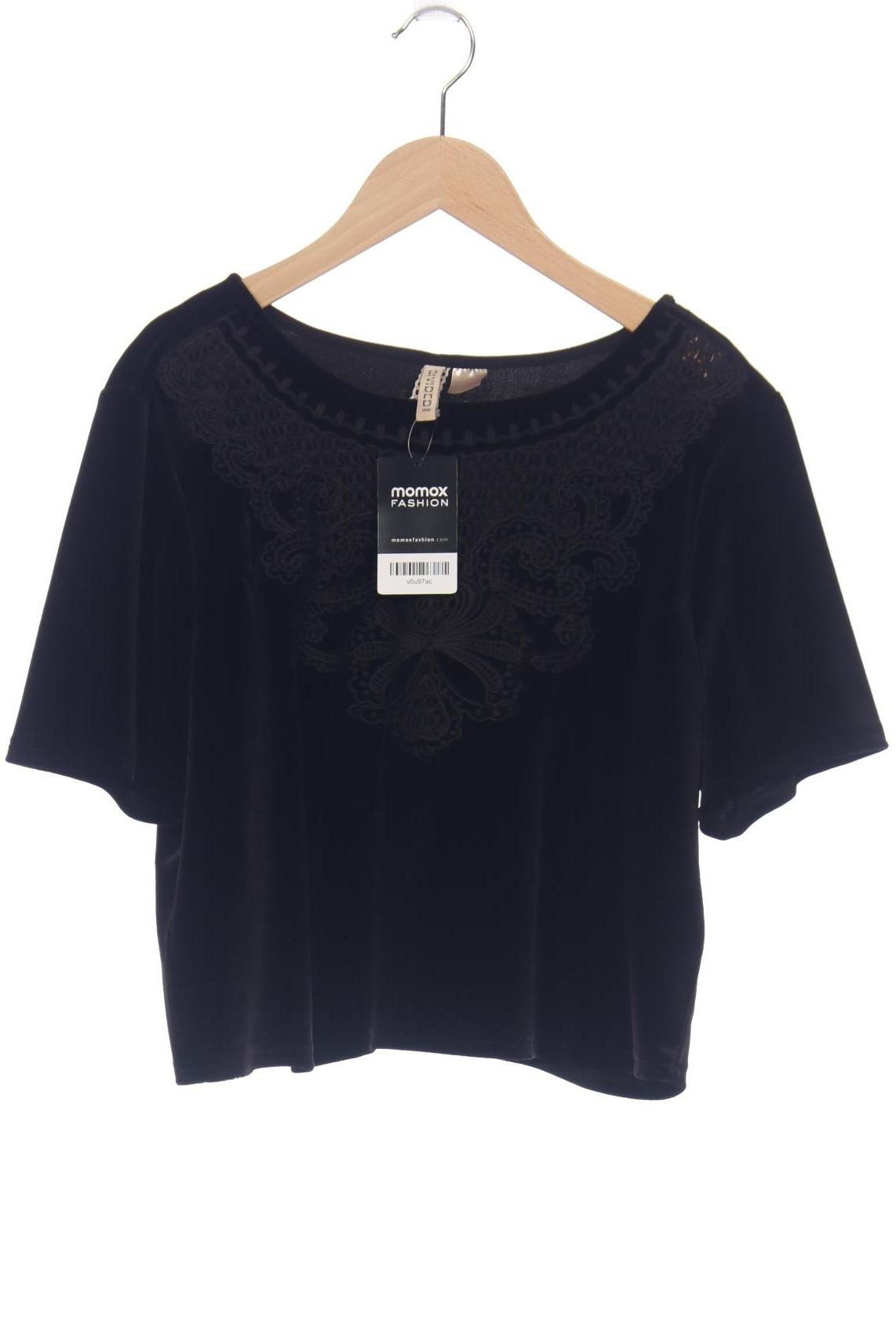 

H&M Damen T-Shirt, schwarz, Gr. 42