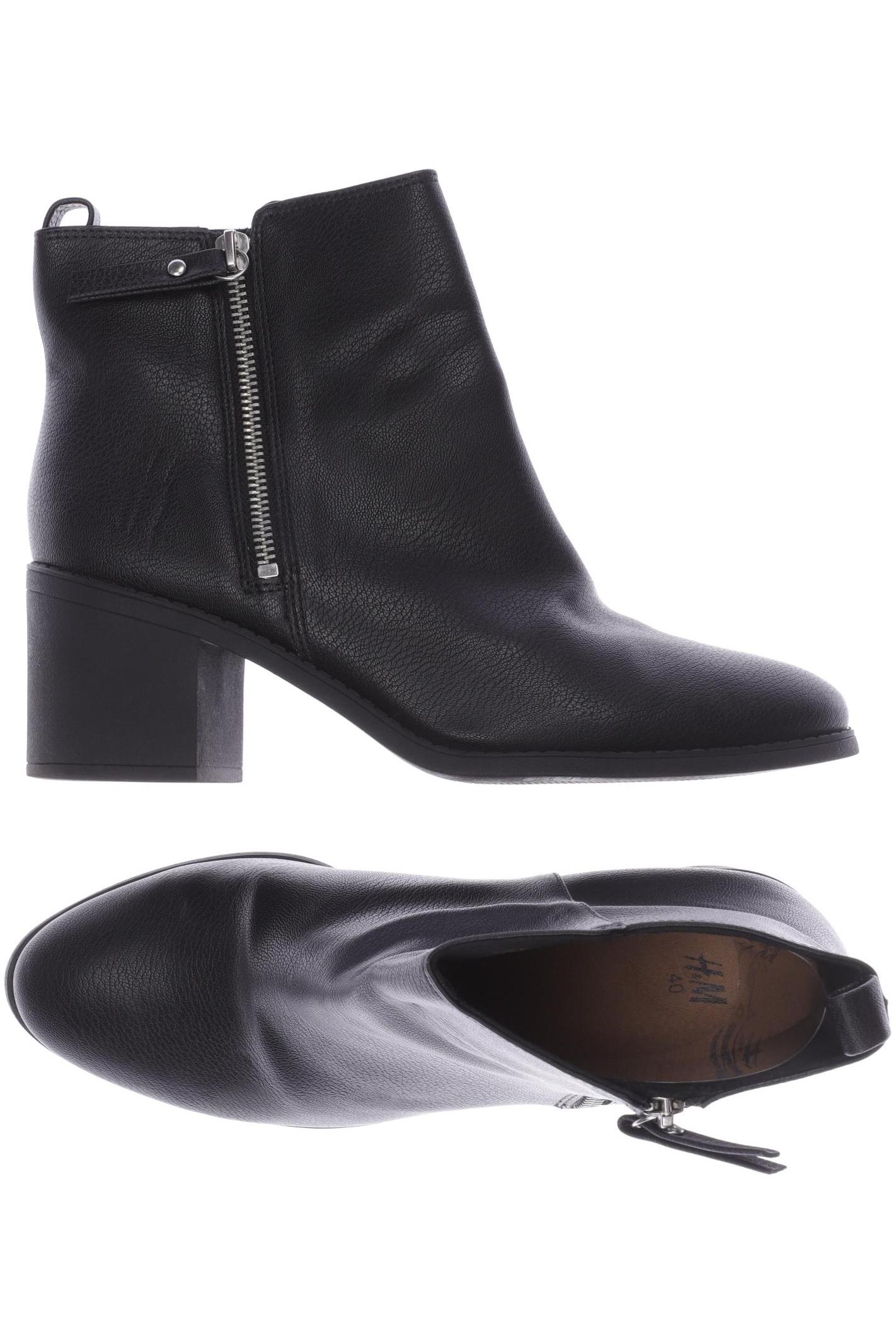 

H&M Damen Stiefelette, schwarz, Gr. 40