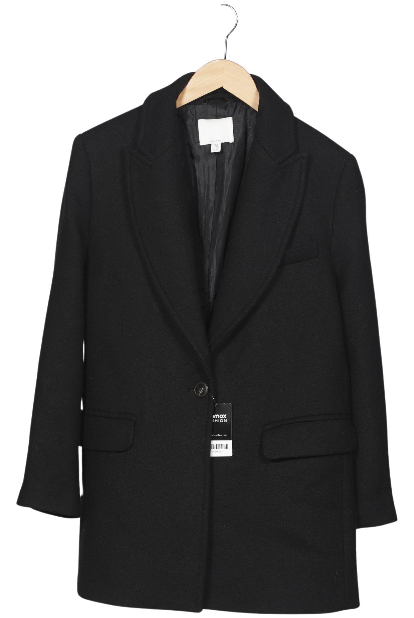 

H&M Damen Mantel, schwarz, Gr. 34