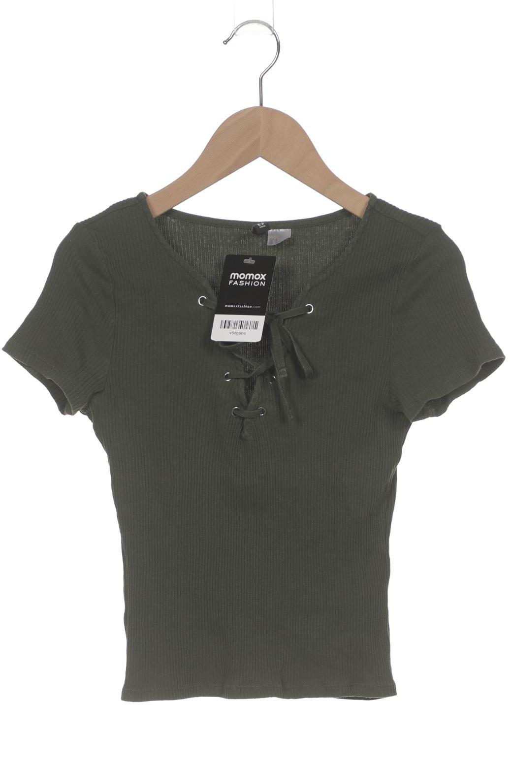 

H&M Damen T-Shirt, grün, Gr. 36