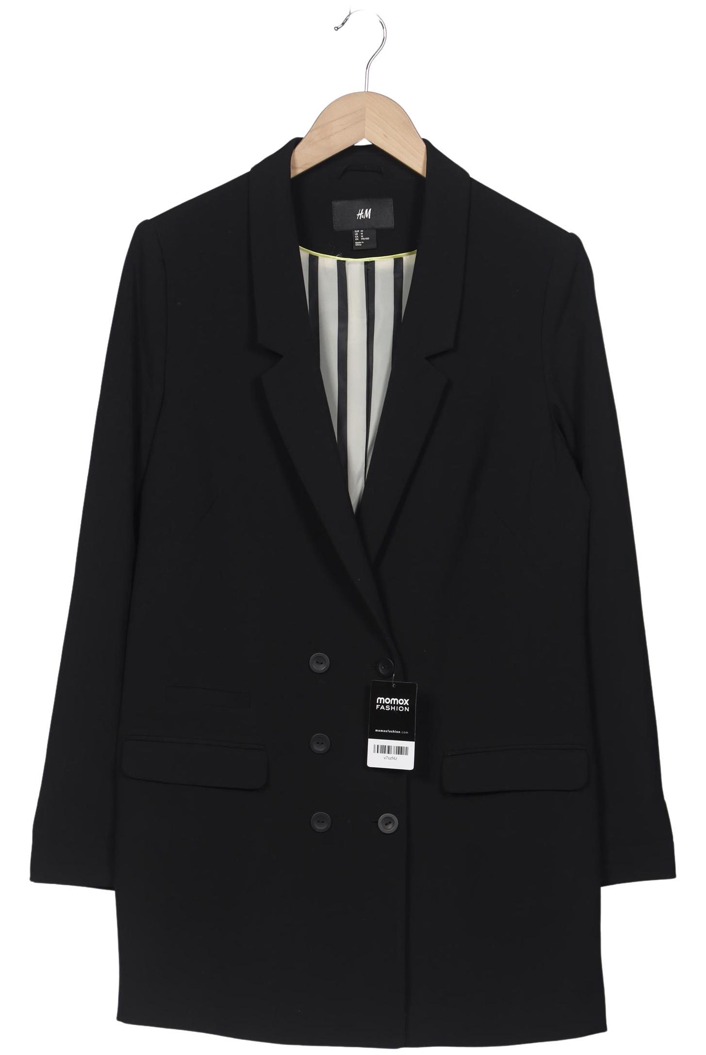 

H&M Damen Mantel, schwarz, Gr. 44