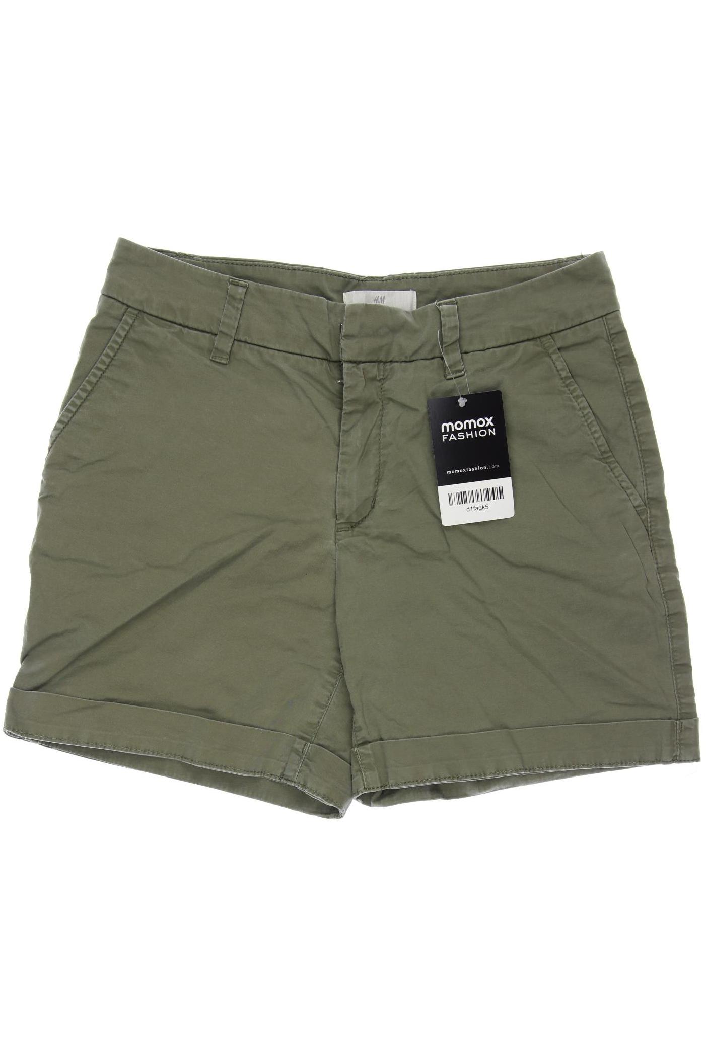 

H&M Damen Shorts, grün, Gr. 34