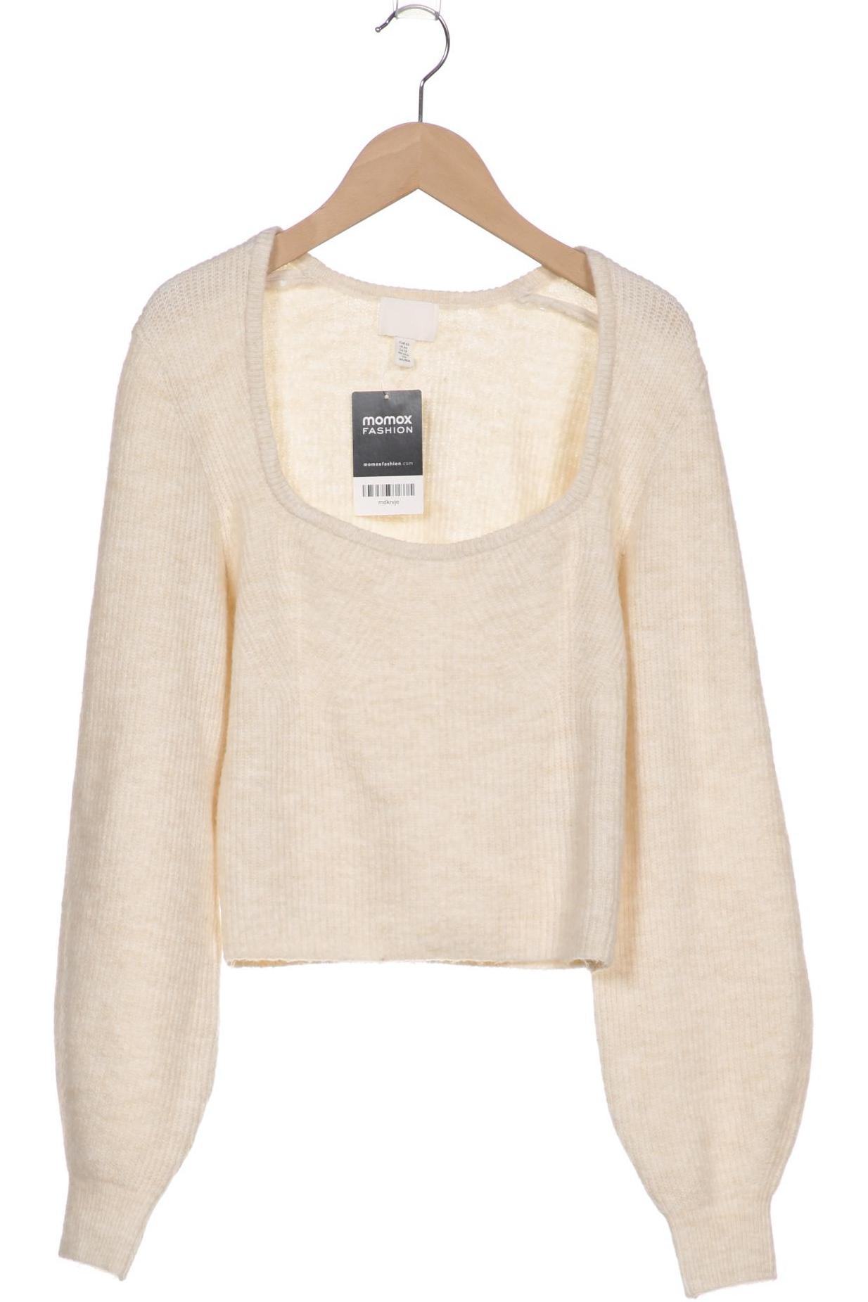 

H&M Damen Pullover, cremeweiß, Gr. 34