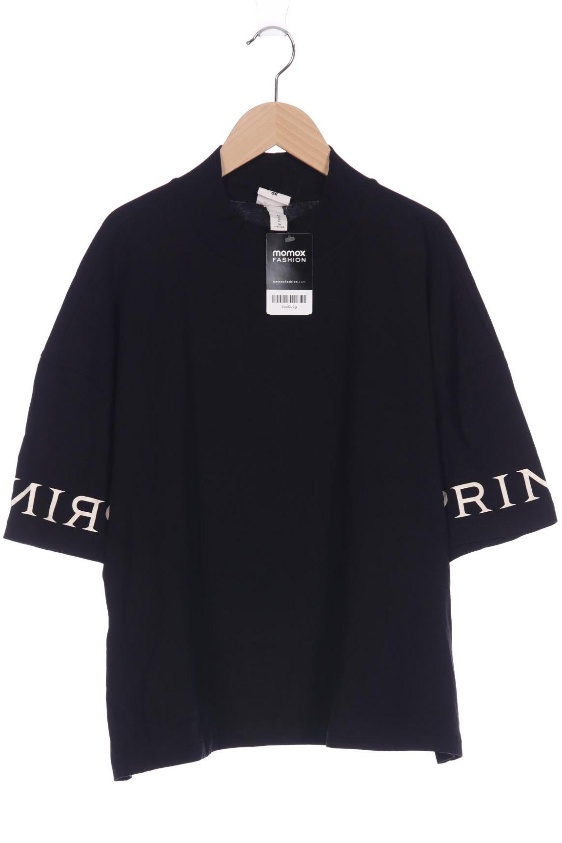 

H&M Damen T-Shirt, schwarz, Gr. 44