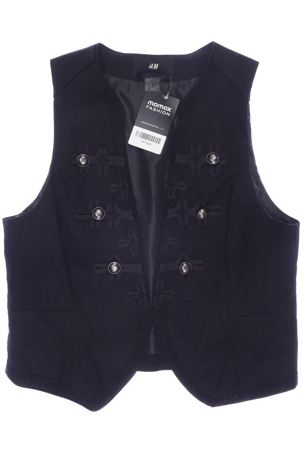 

H&M Damen Weste, schwarz, Gr. 42