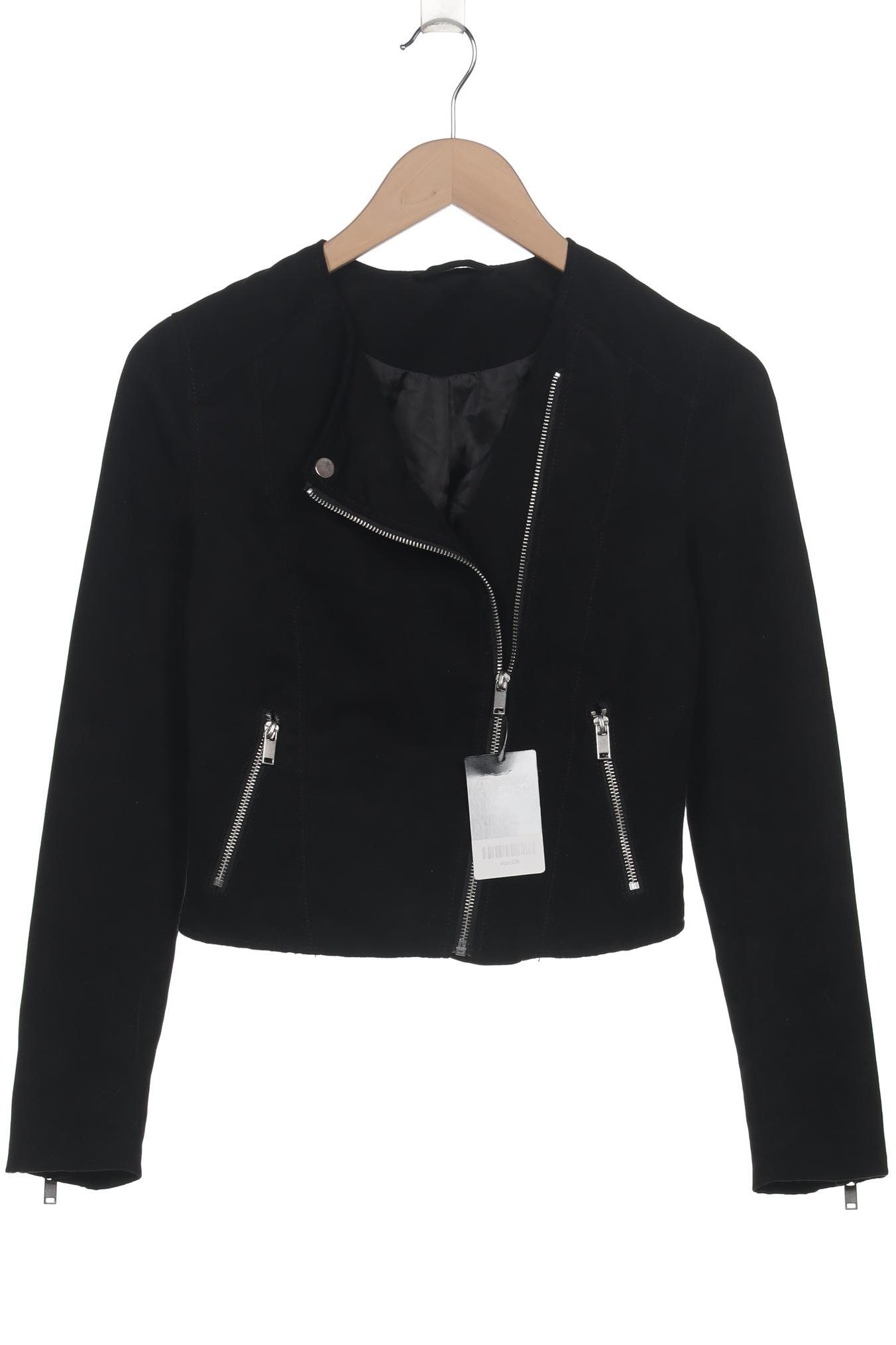 

H&M Damen Jacke, schwarz, Gr. 32