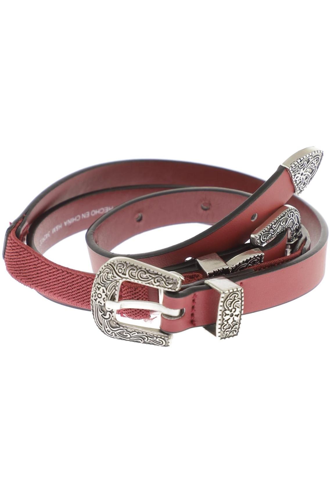 

H&M Damen Gürtel, rot, Gr. 70