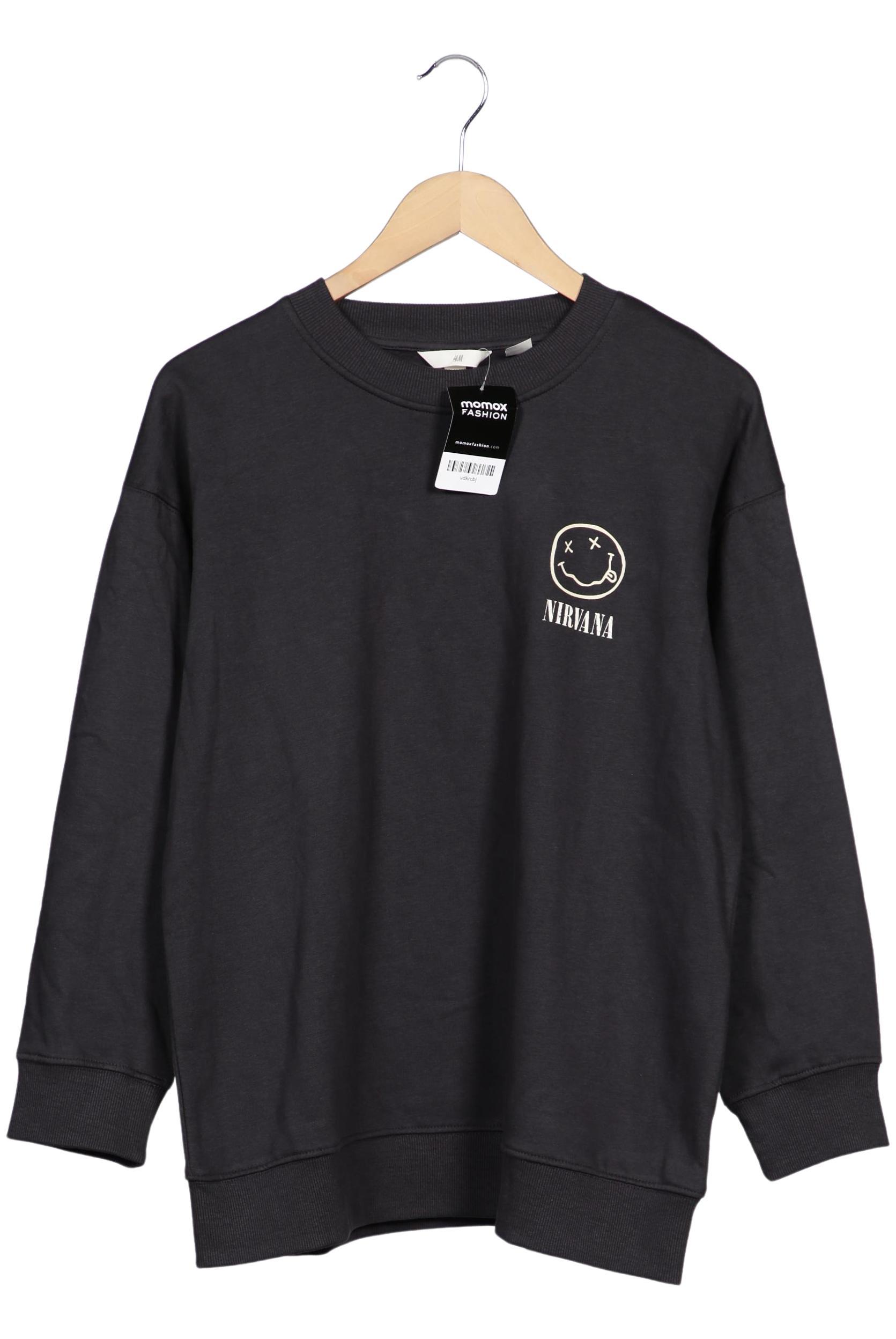 

H&M Damen Sweatshirt, grau, Gr. 34