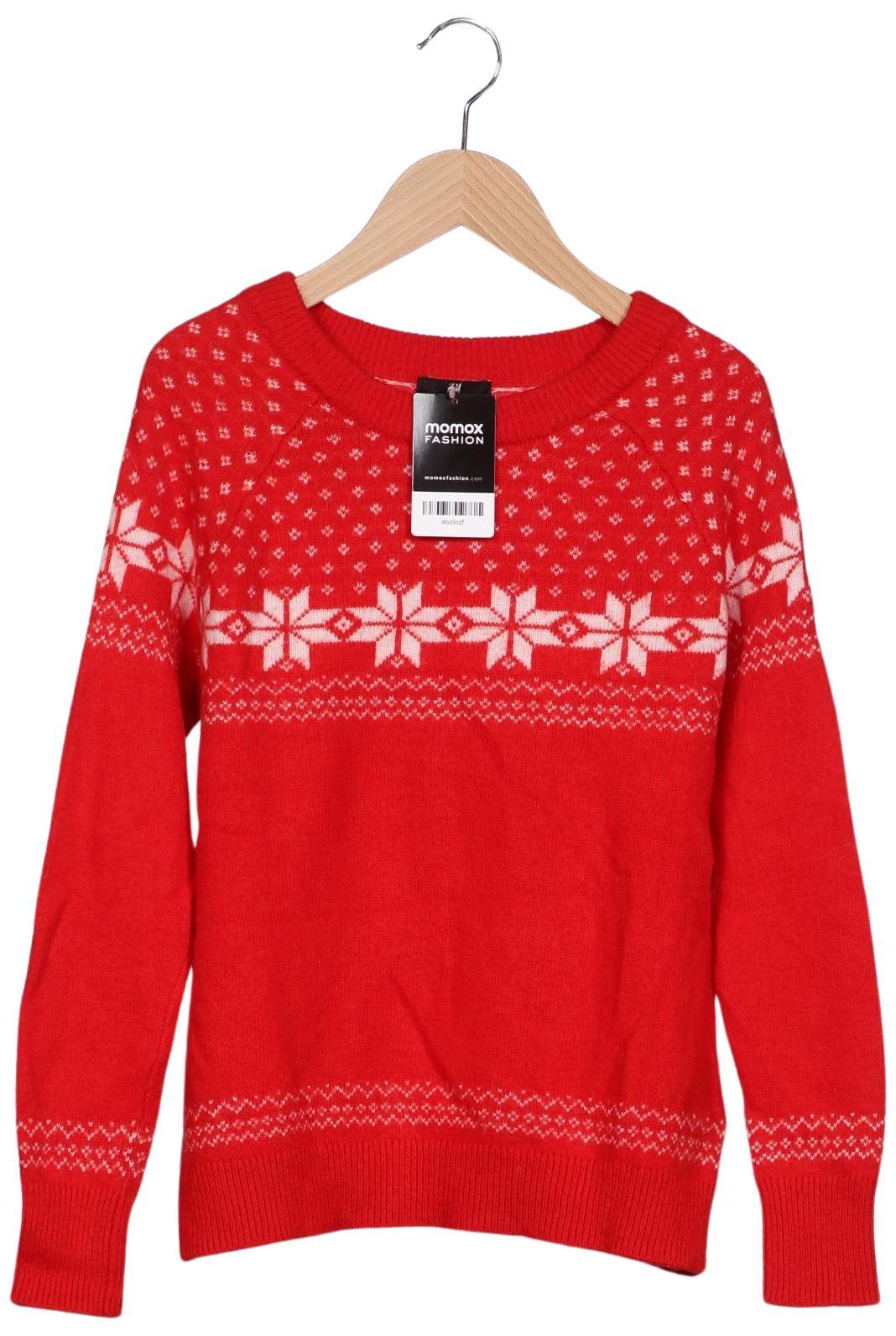 

H&M Damen Pullover, rot, Gr. 34