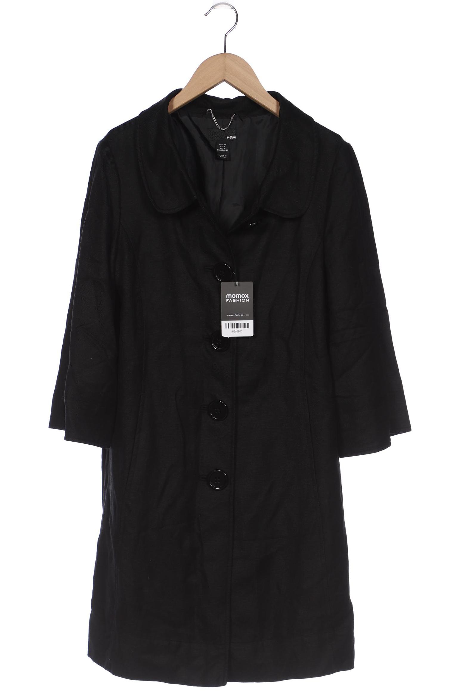 

H&M Damen Mantel, schwarz