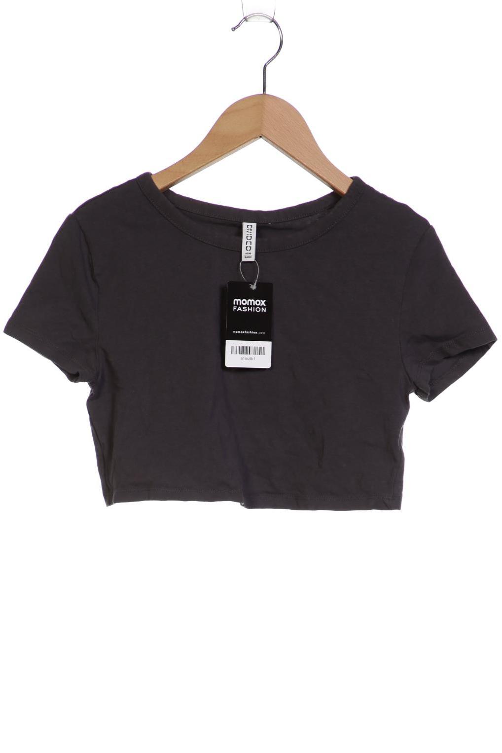 

H&M Damen T-Shirt, grau, Gr. 30