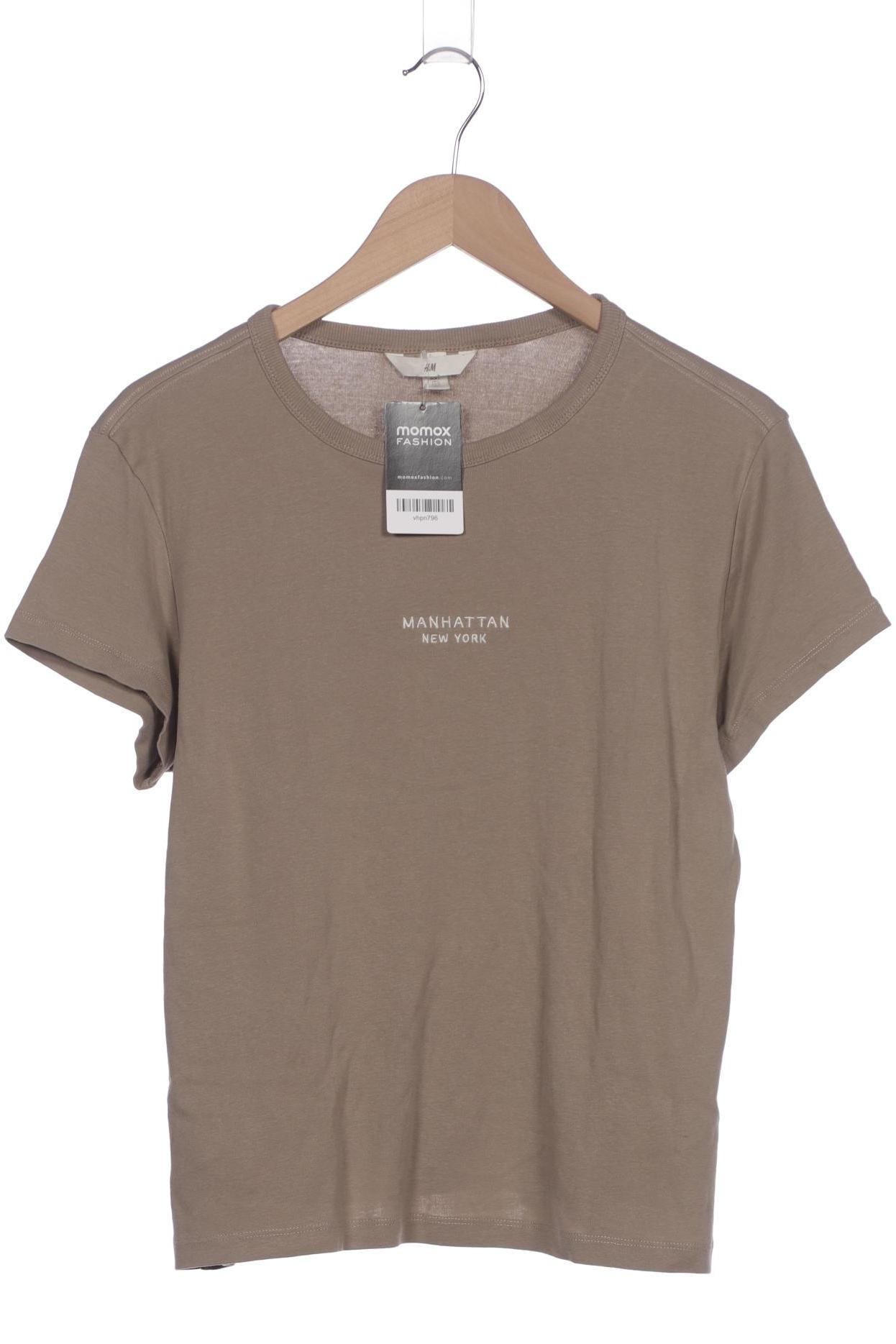 

H&M Damen T-Shirt, beige, Gr. 42