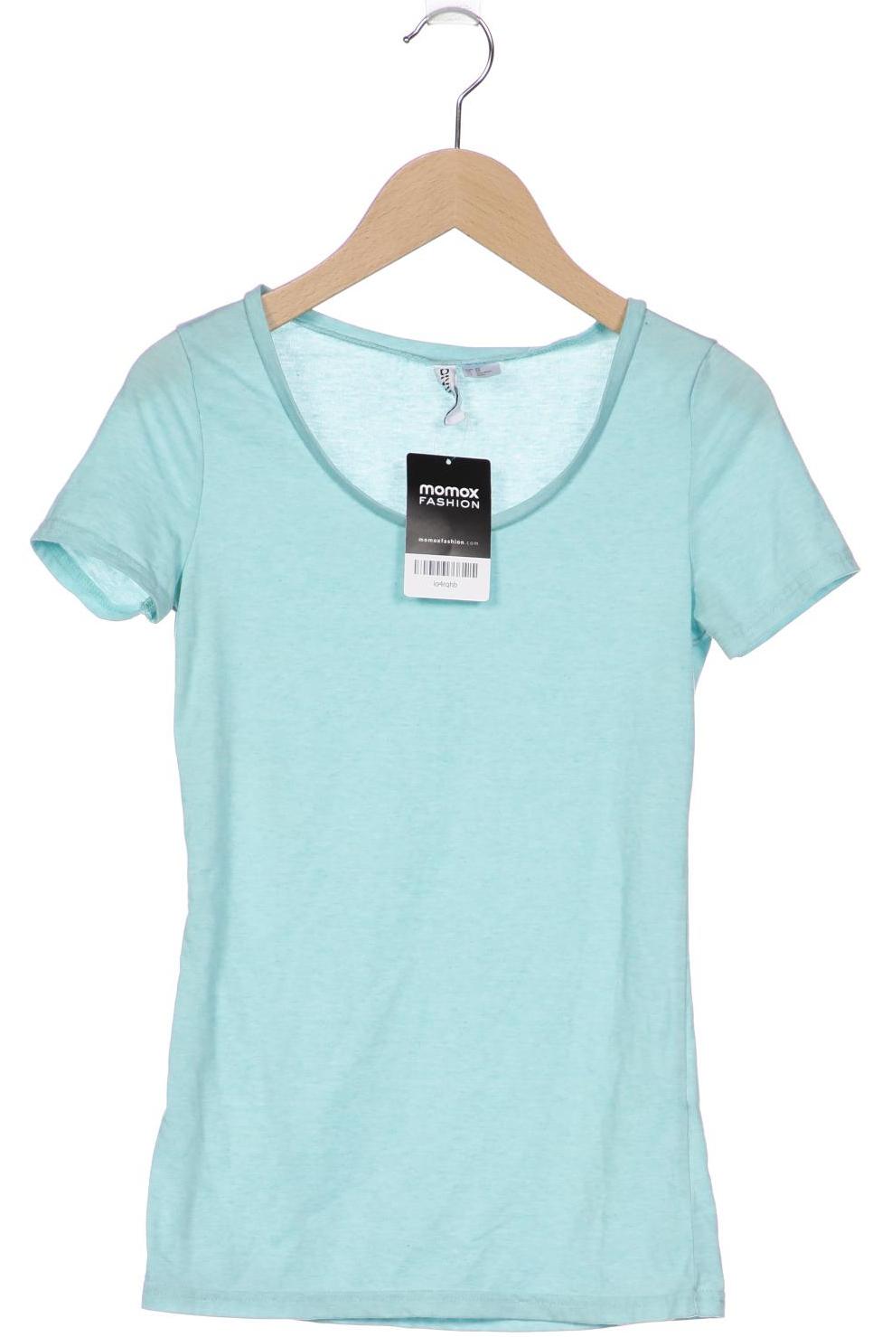 

H&M Damen T-Shirt, türkis