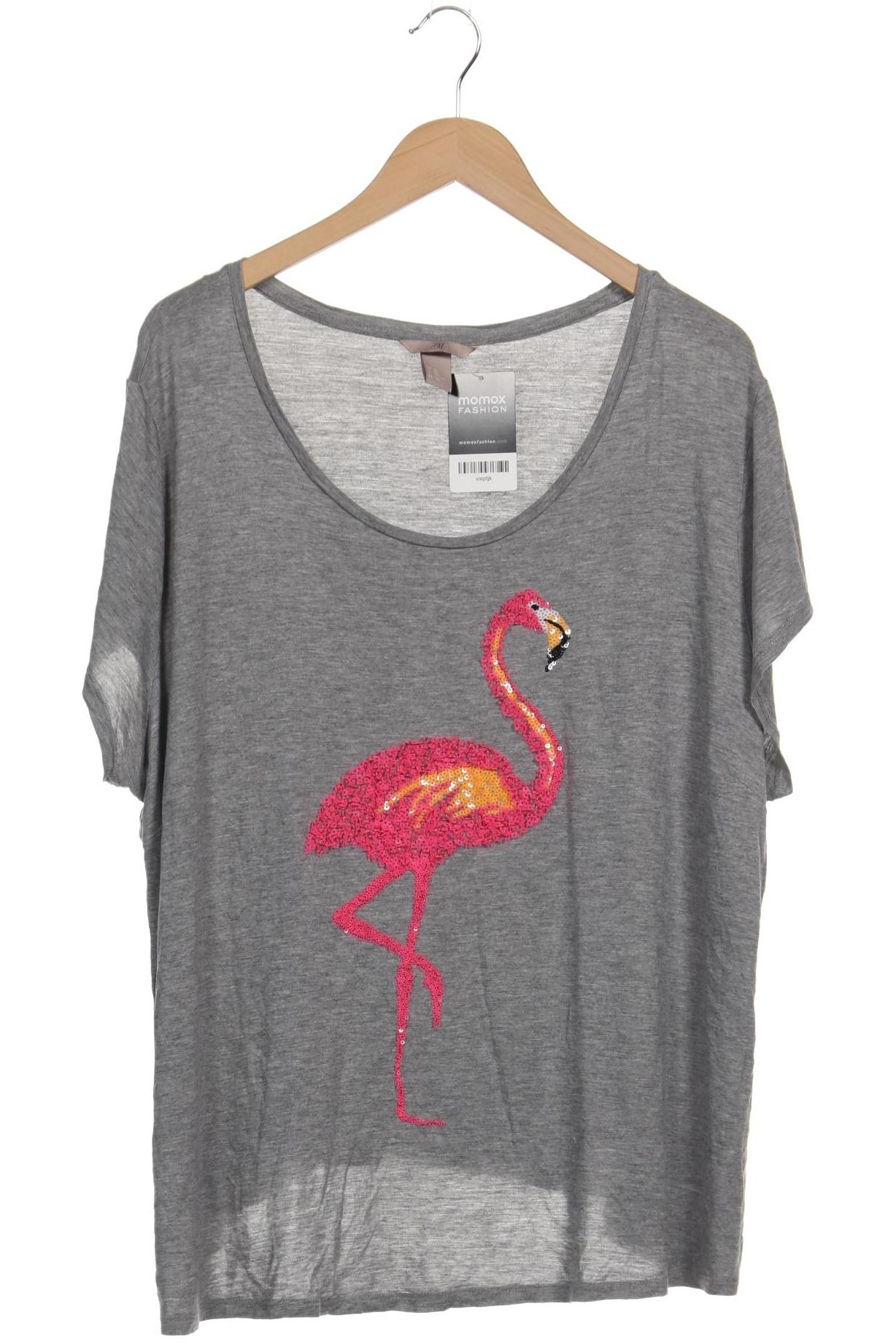 

H&M Damen T-Shirt, grau, Gr. 48