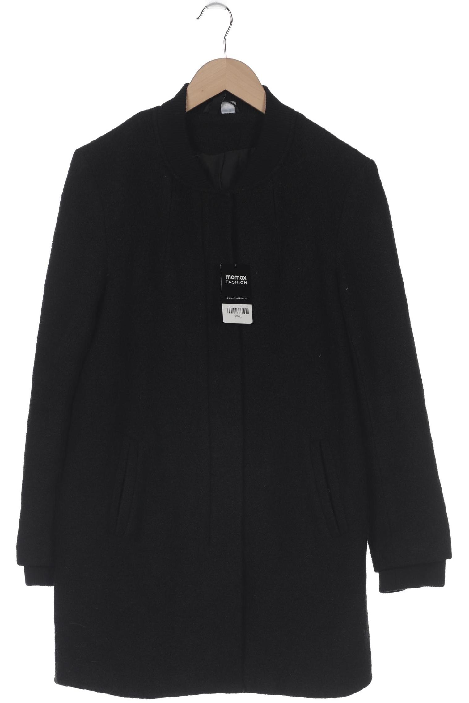 

H&M Damen Mantel, schwarz, Gr. 38