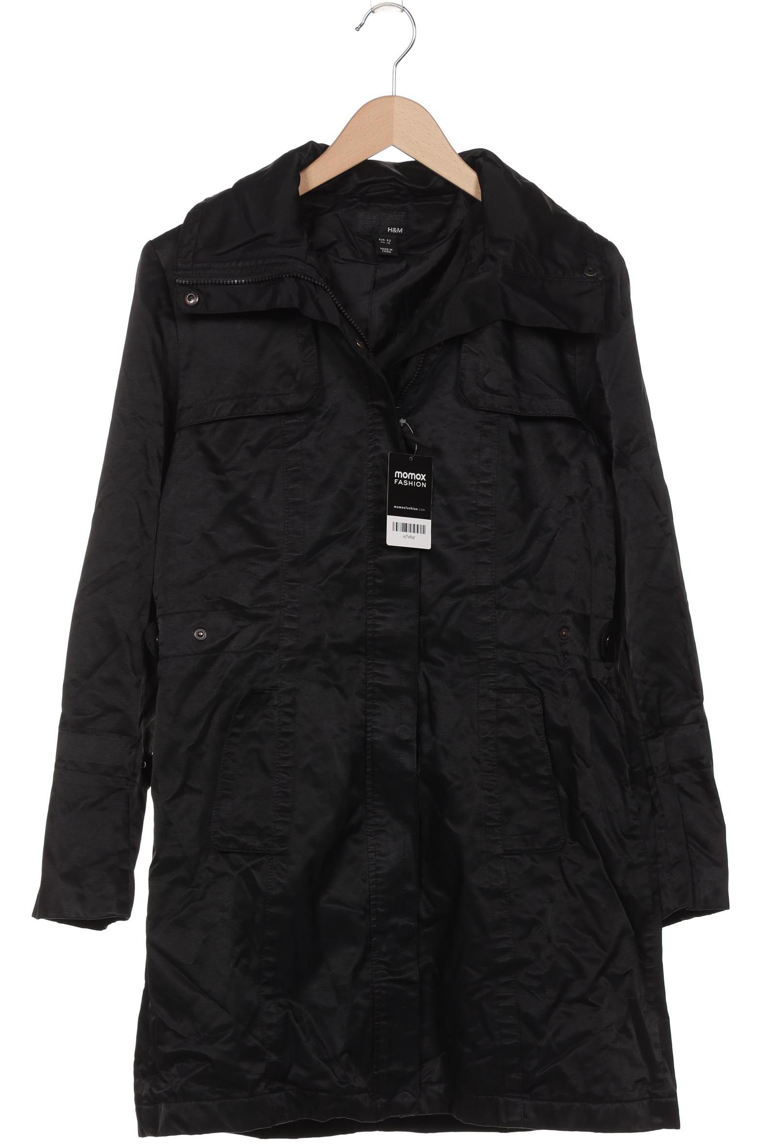 

H&M Damen Mantel, schwarz, Gr. 42