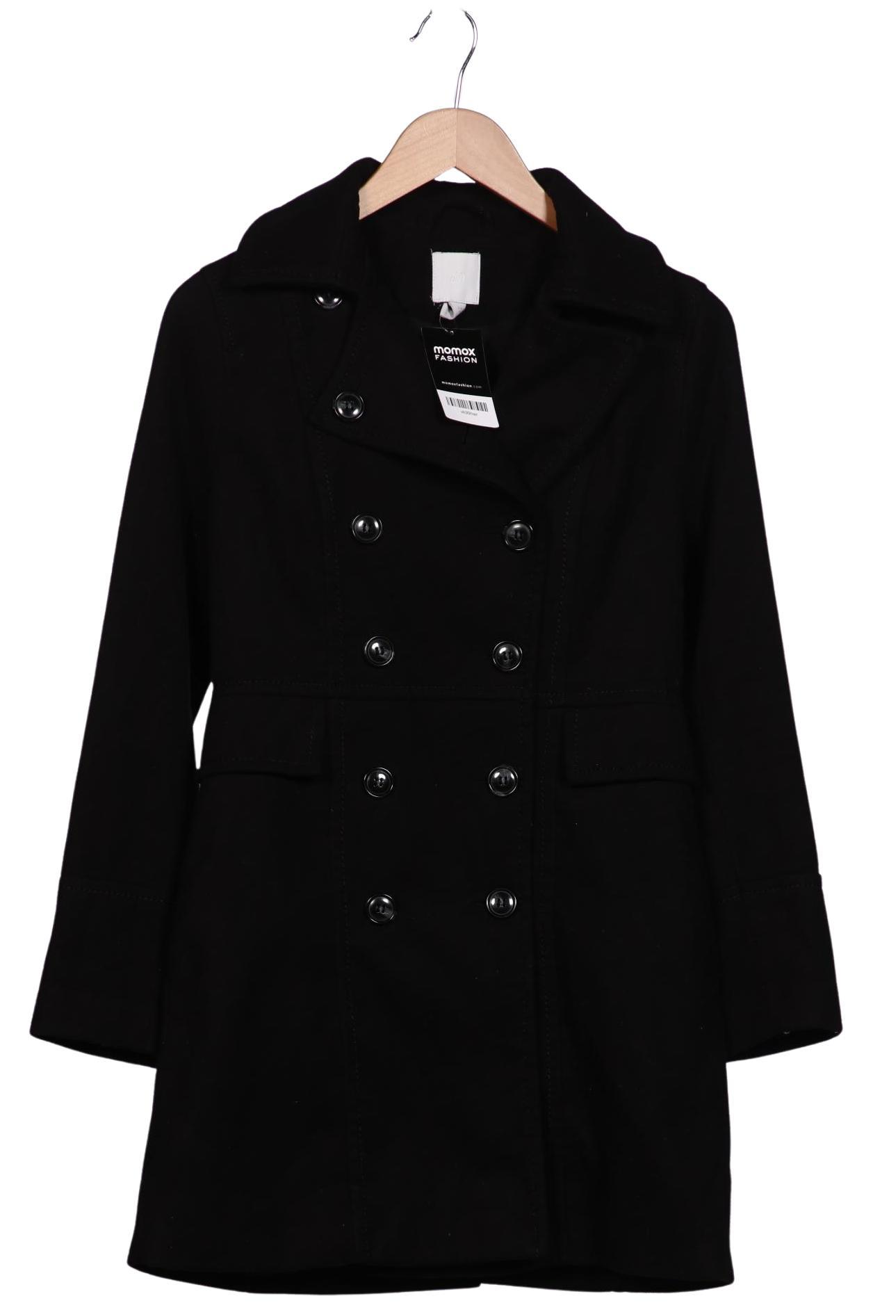 

H&M Damen Mantel, schwarz, Gr. 34