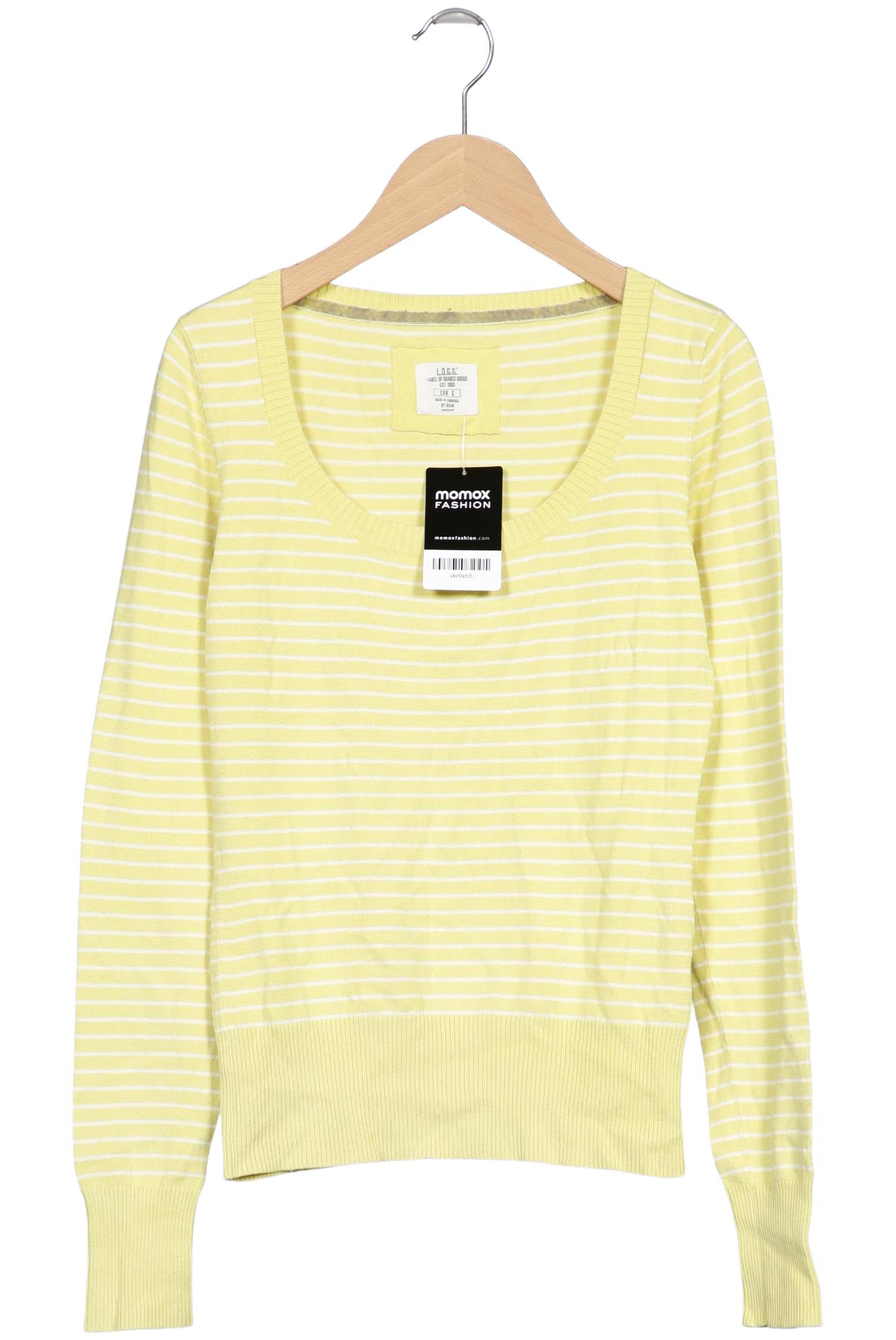 

H&M Damen Pullover, gelb, Gr. 36