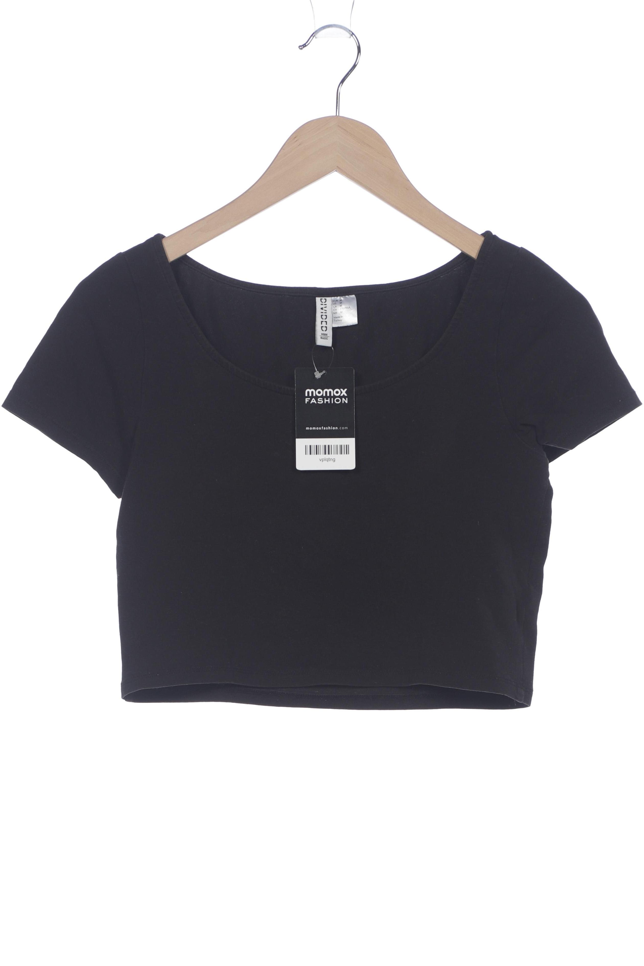 

H&M Damen T-Shirt, schwarz, Gr. 38
