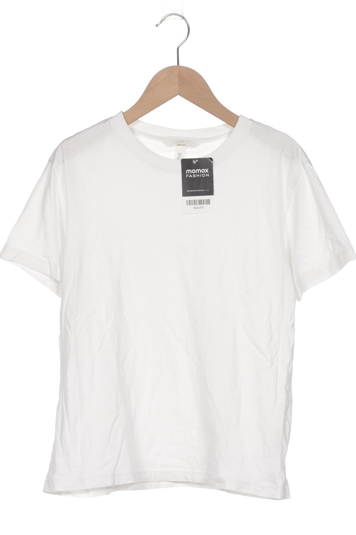 

H&M Damen T-Shirt, weiß, Gr. 36