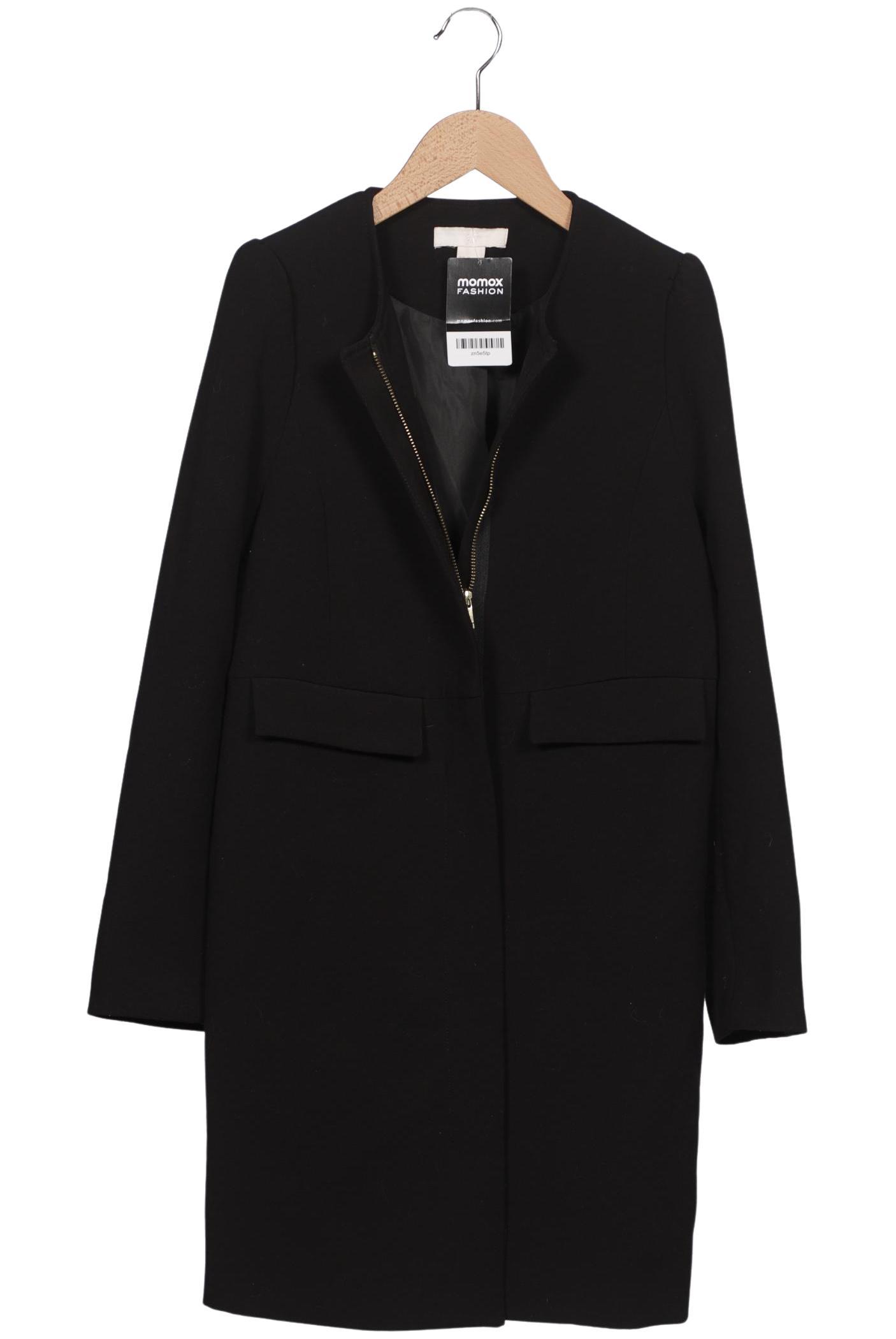 

H&M Damen Mantel, schwarz, Gr. 36