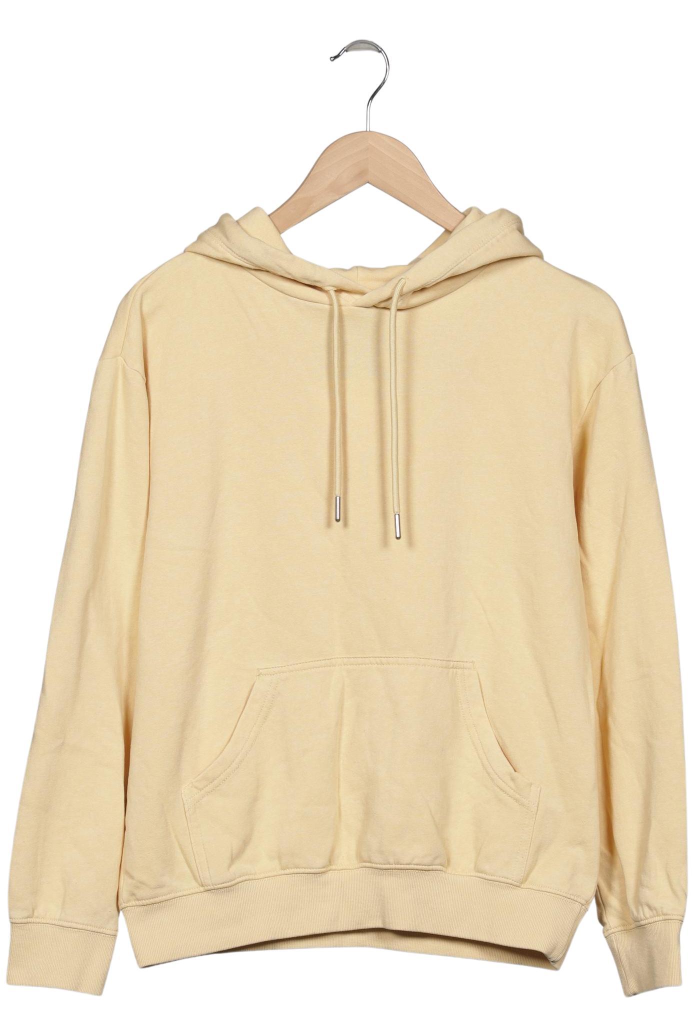 

H&M Damen Kapuzenpullover, gelb, Gr. 34